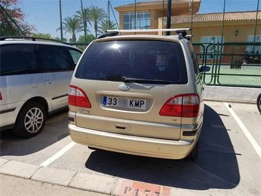 Ford Galaxy delivered to customer in Benidorm with it's new Spanish registration plates fitted - July 2018