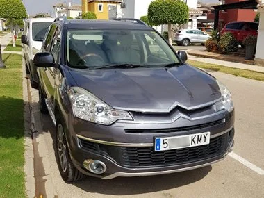 Citroen C4 Crosser with it's new Spanish registration plates just fitted - July 2018.
