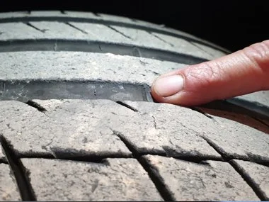 Porsche Panamera 4 Coupe rear tyre shows excessive wear whilst being inspected prior to import test and will need to be replaced. We are importing two vehicles for this customer and will offer trade pricing on tyres and other workshop services for bo