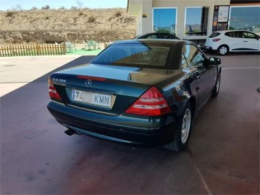 Mercedes SLK transported from UK, imported by us and now on way to customer's house with new Spanish plates already fitted - July 2018