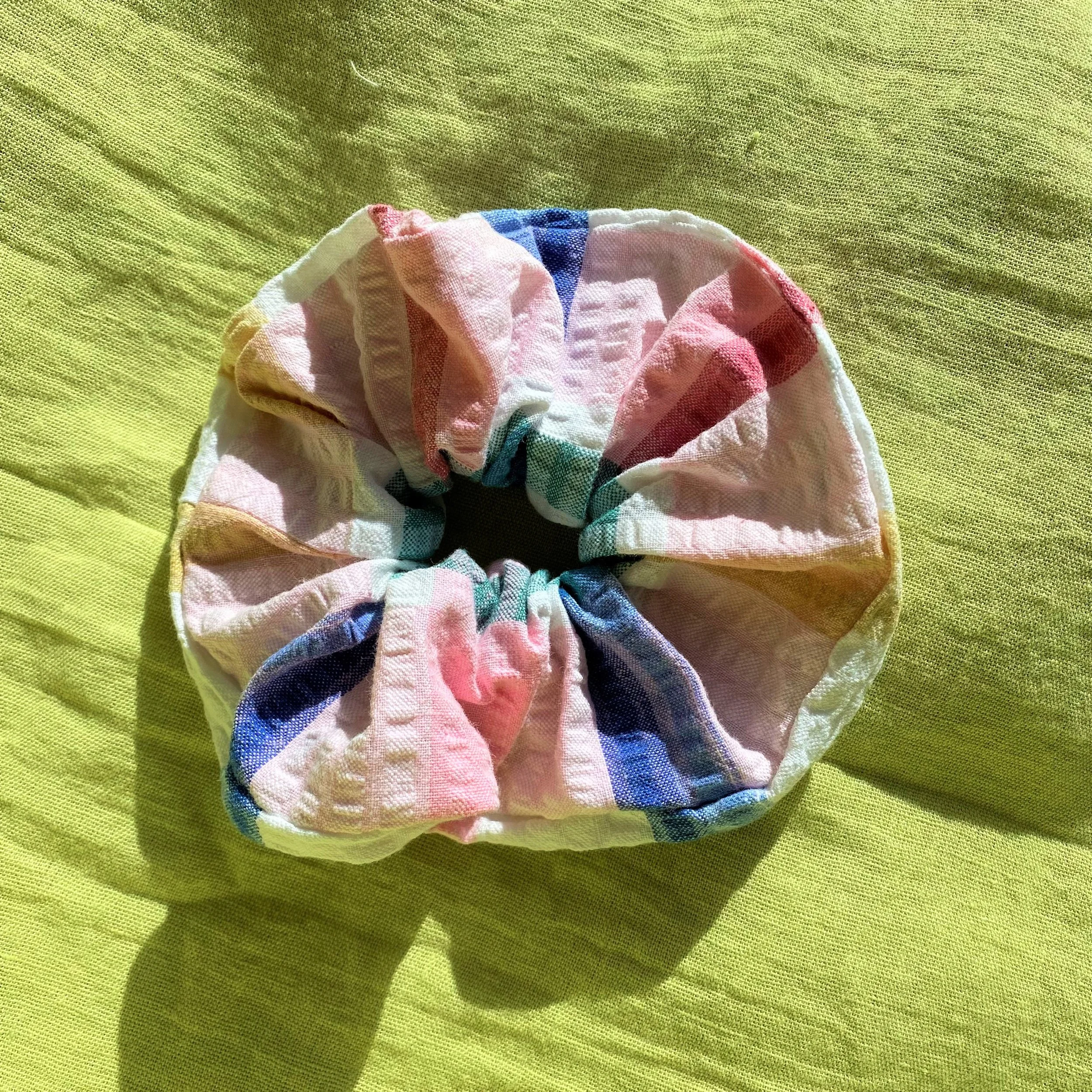 Table Cloth Hair Scrunchie - large