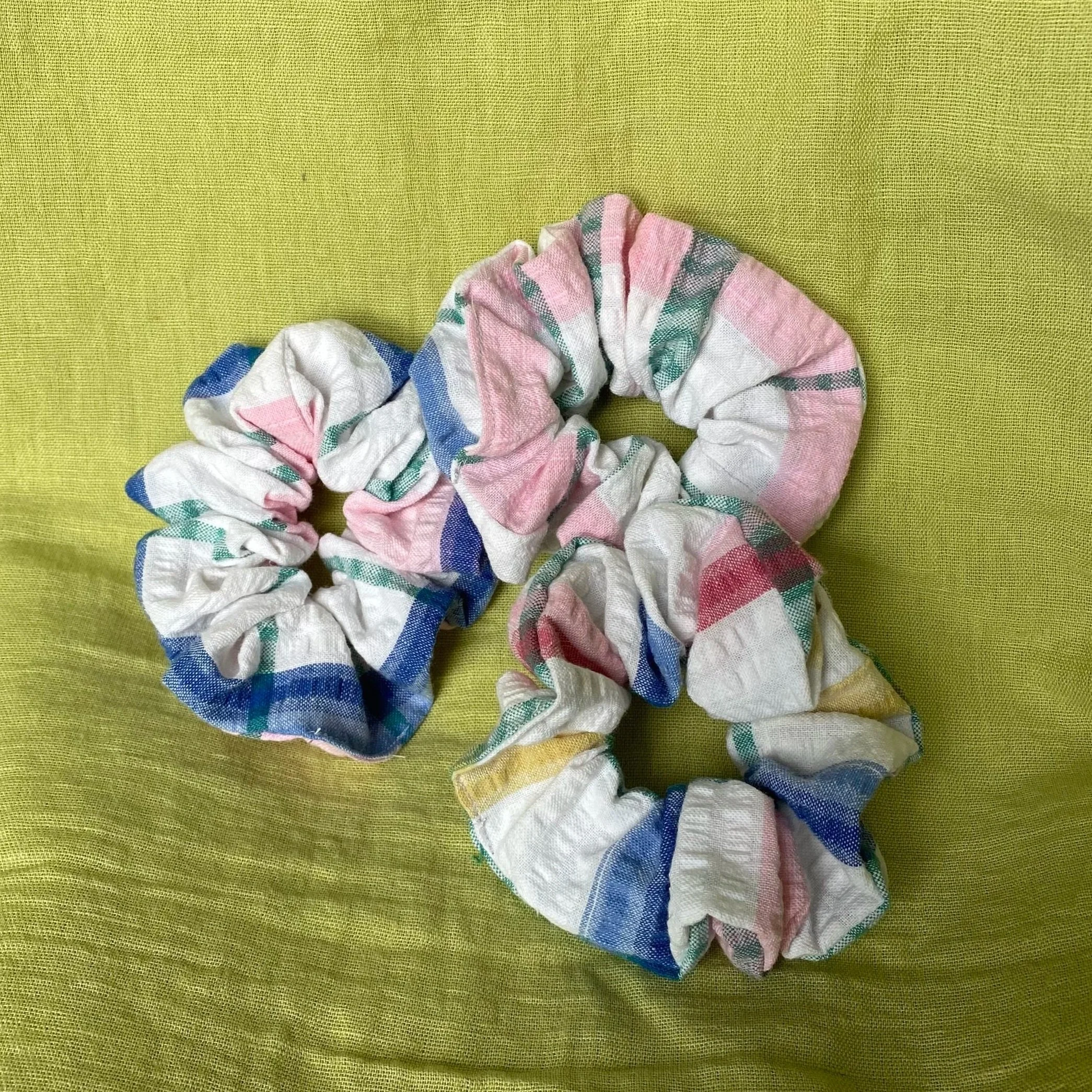 Table Cloth Hair Scrunchies