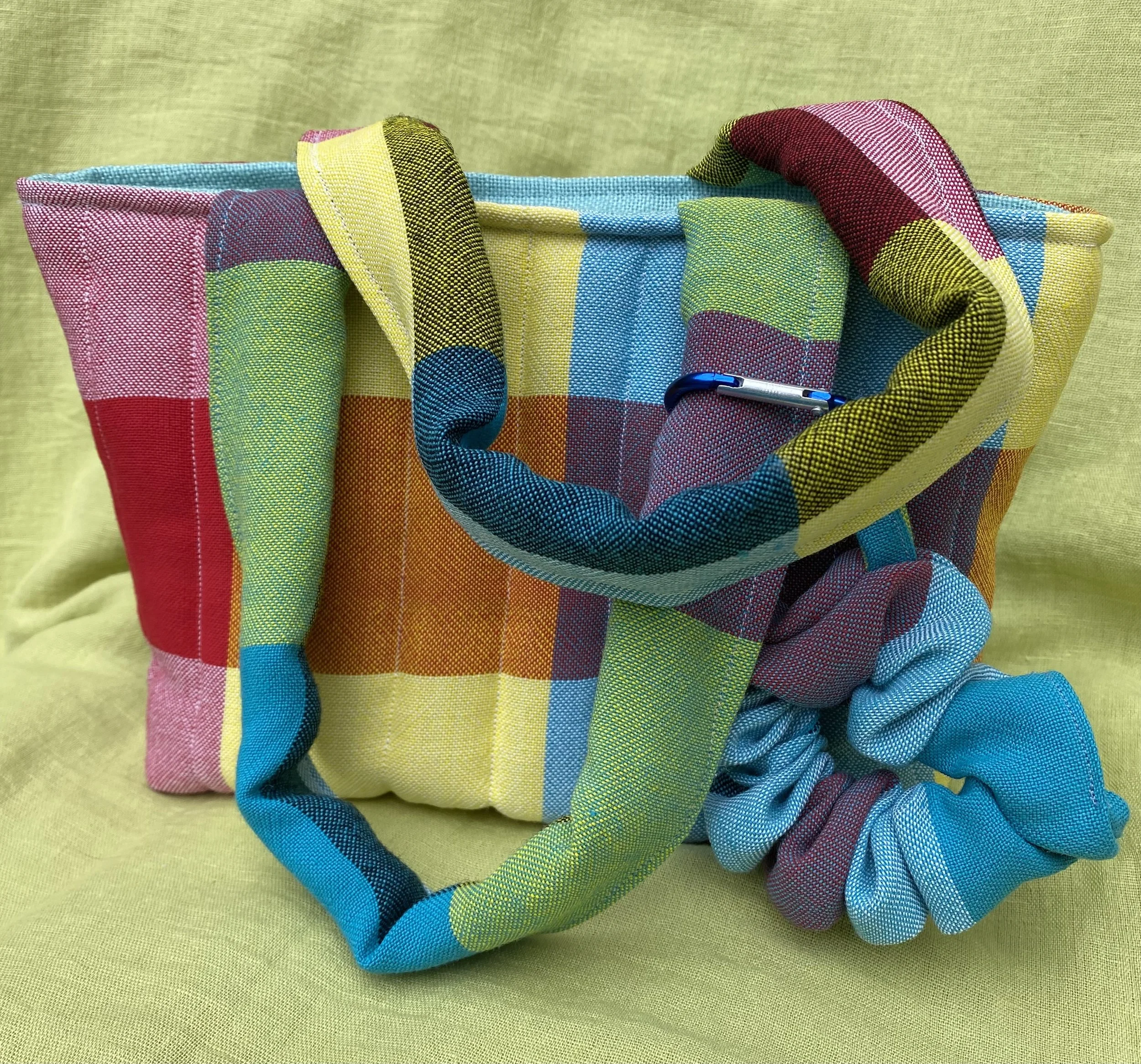 Checked Table Cloth Bag - small
