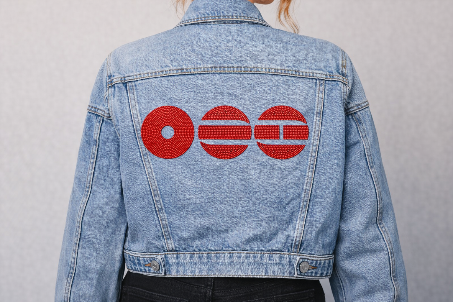 BTS Arirang red rhinestone denim jacket.PNG