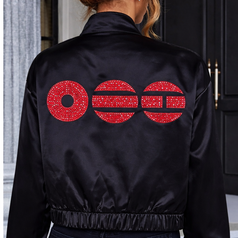 BTS Arirang Rhinestone Iron-On Patch (Red))