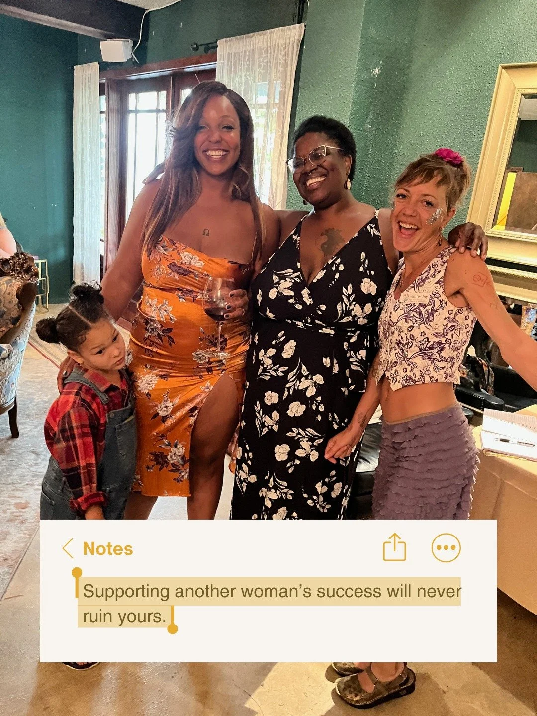 Supporting another women's success will never ruin yours...

In fact it&rsquo;ll supercharge the both of you 💫