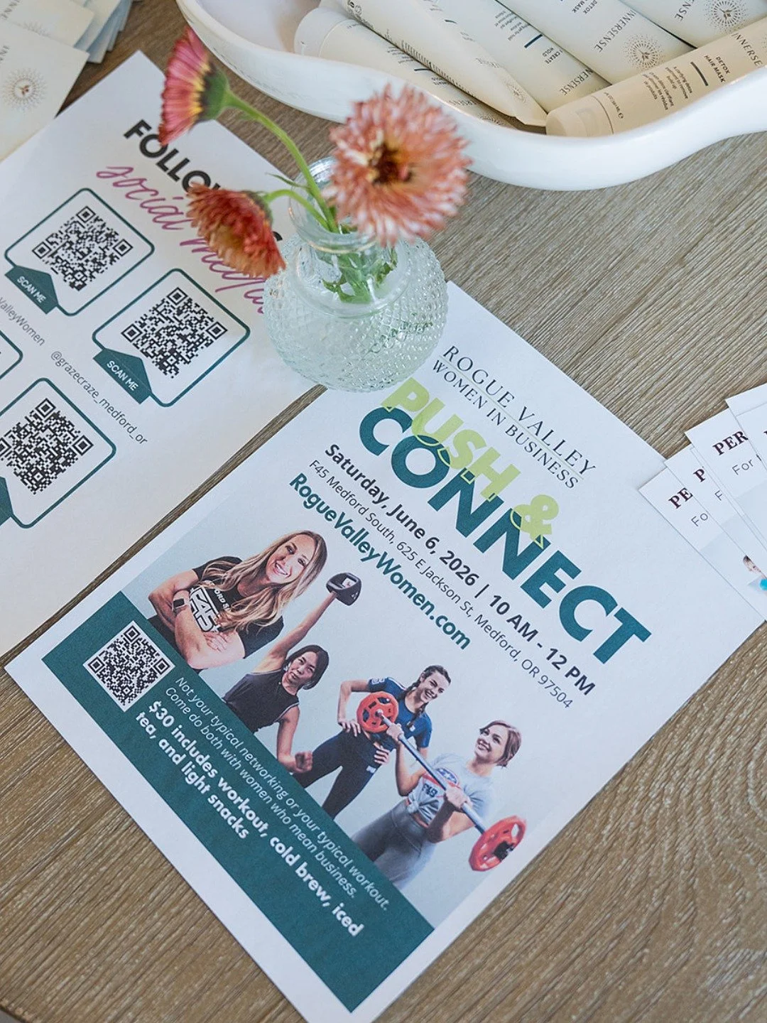 On Saturday, we're kicking off our new series where we partner with local women-owned gyms across Southern Oregon!

We'll try a new workout (all levels welcome), then move into a &ldquo;hot seat&rdquo; where every woman brings a current business ques