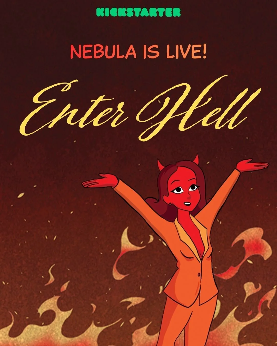 We're live! Dark comedy, dead celebrities, chaos in Hell. Nebula is now funding on Kickstarter. The underworld welcomes your devotion. 😈

Search for project + my name on Kickstarter or click link above.

#kickstarter #kickstarterprojects #fantasyboo