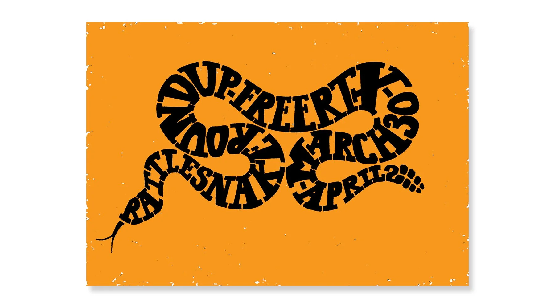 hand-drawn typography for an annual event in south texas