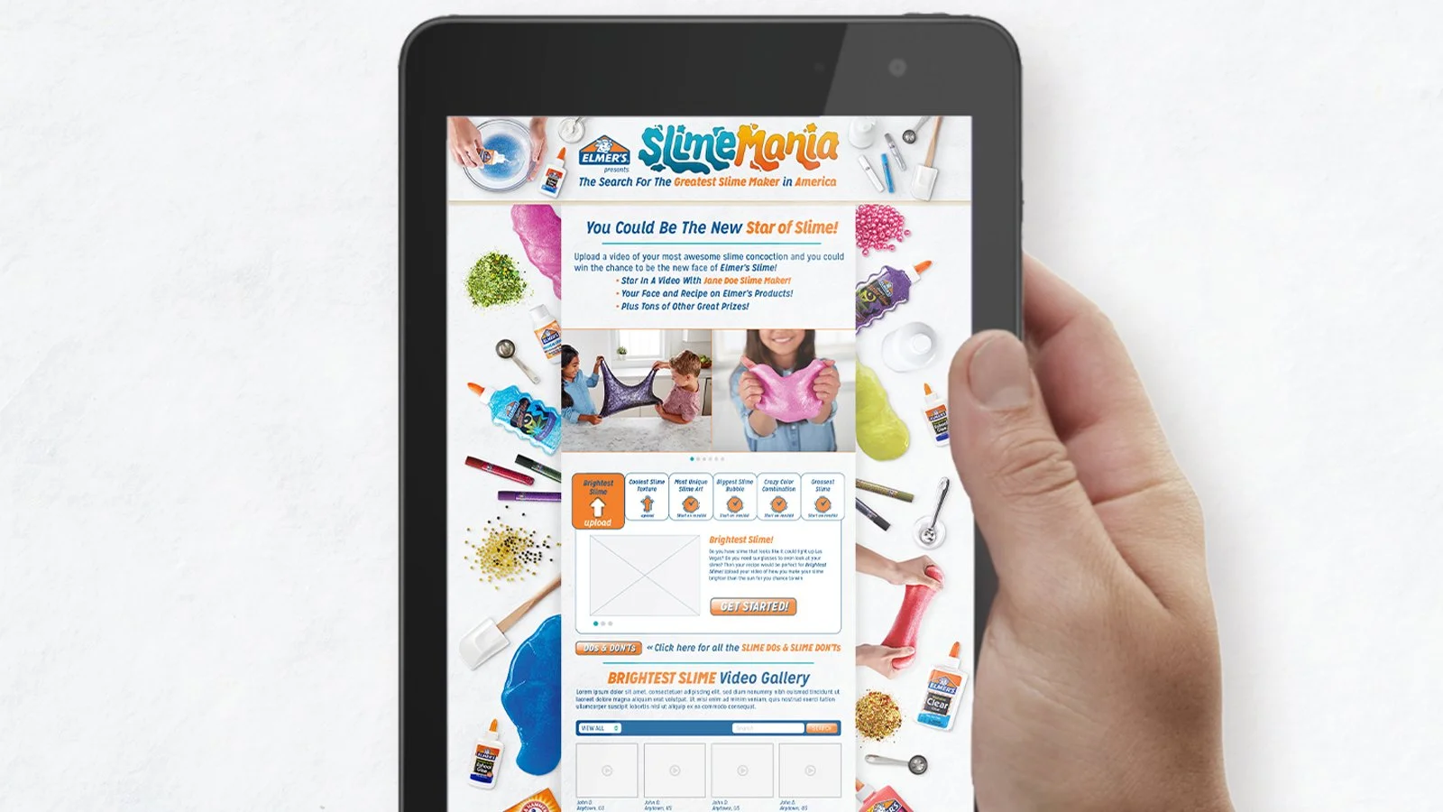 competition entry landing page