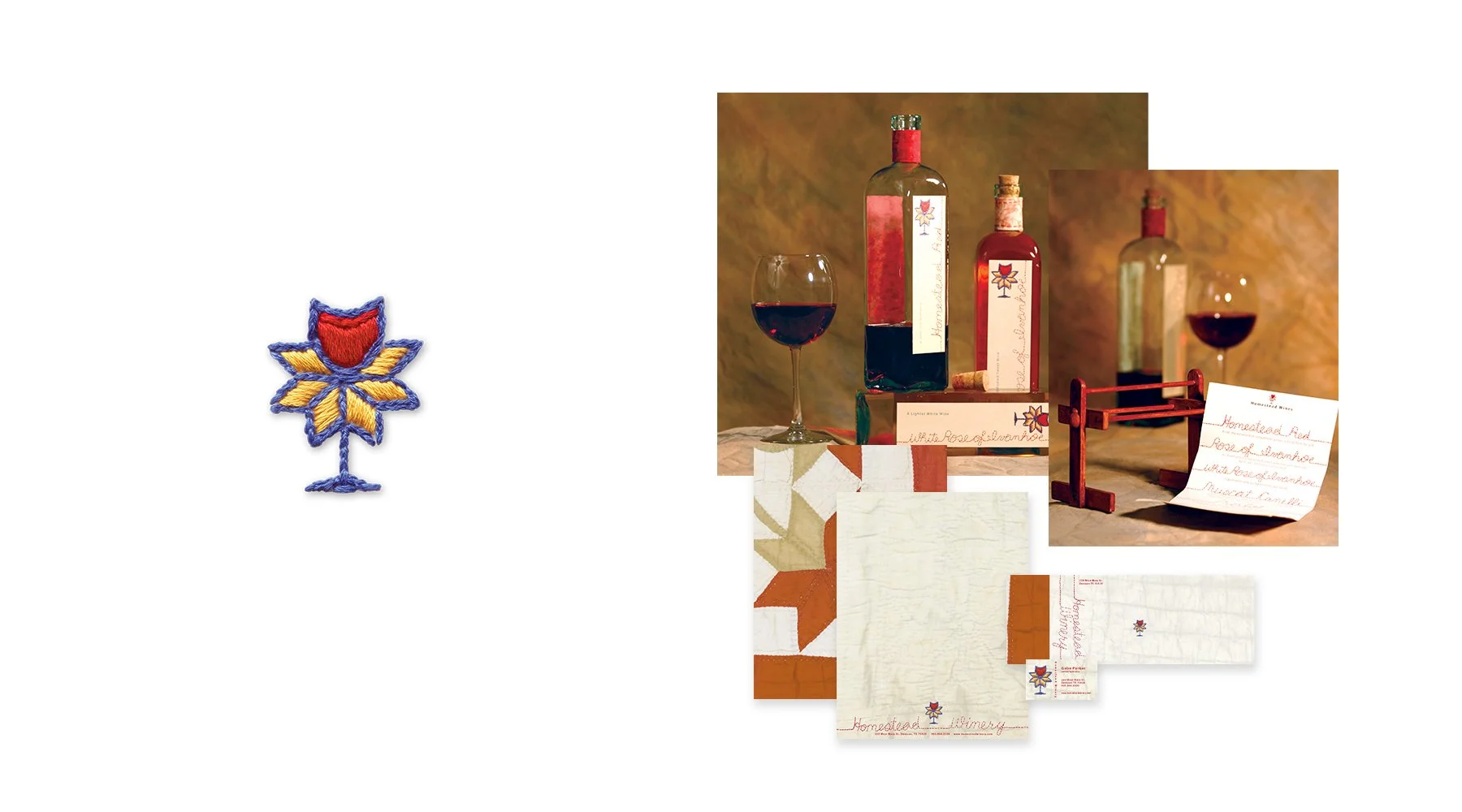 Homestead Winery logo and branding