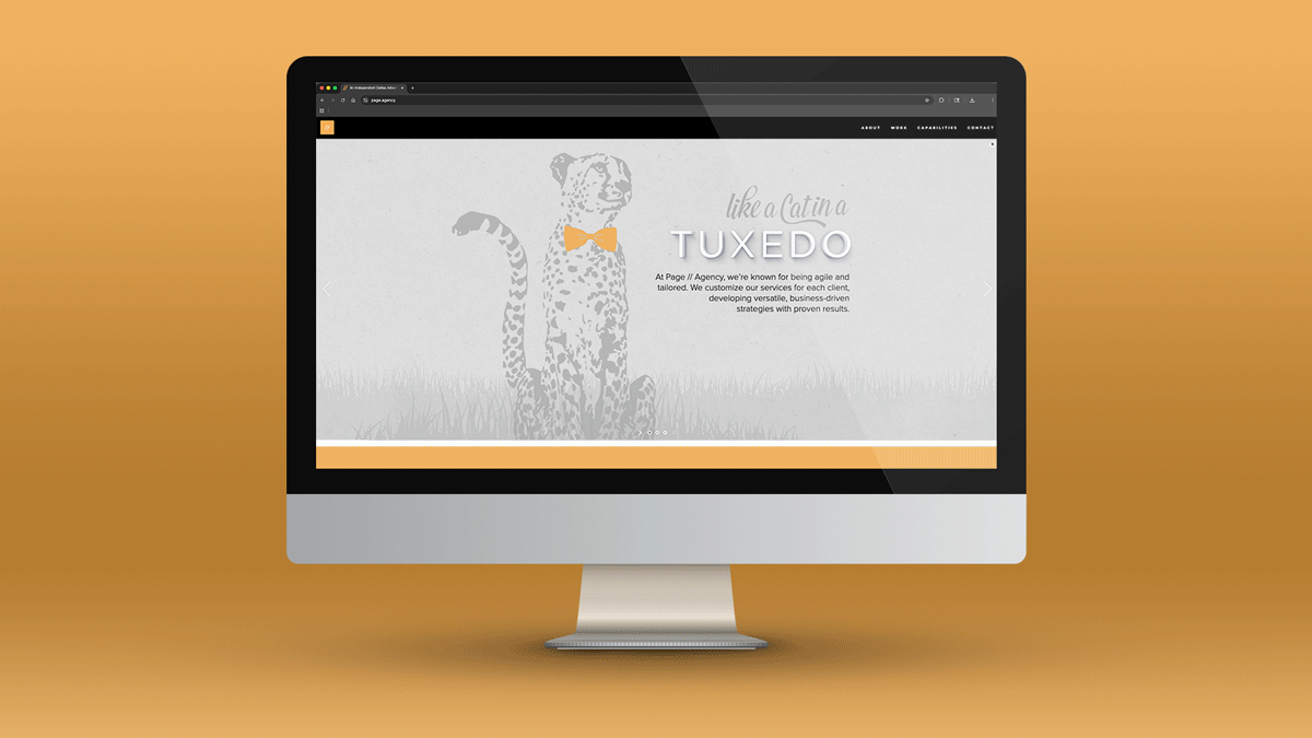 landing page animation