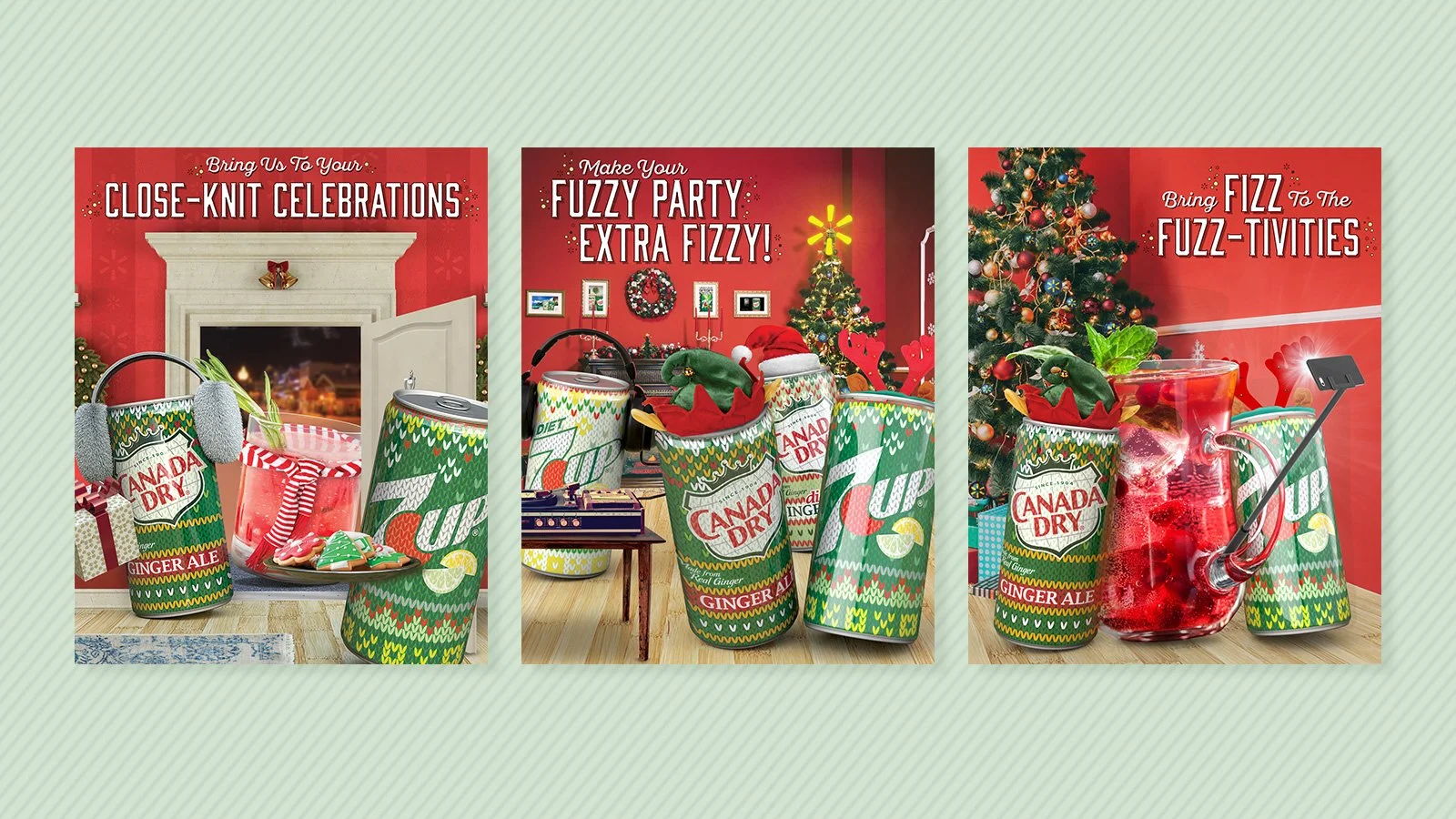 Walmart holiday campaign key visuals