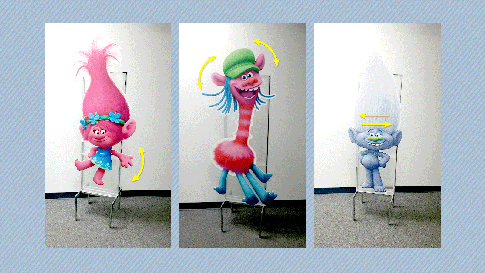 motorized movie characters for retail display and movie promo