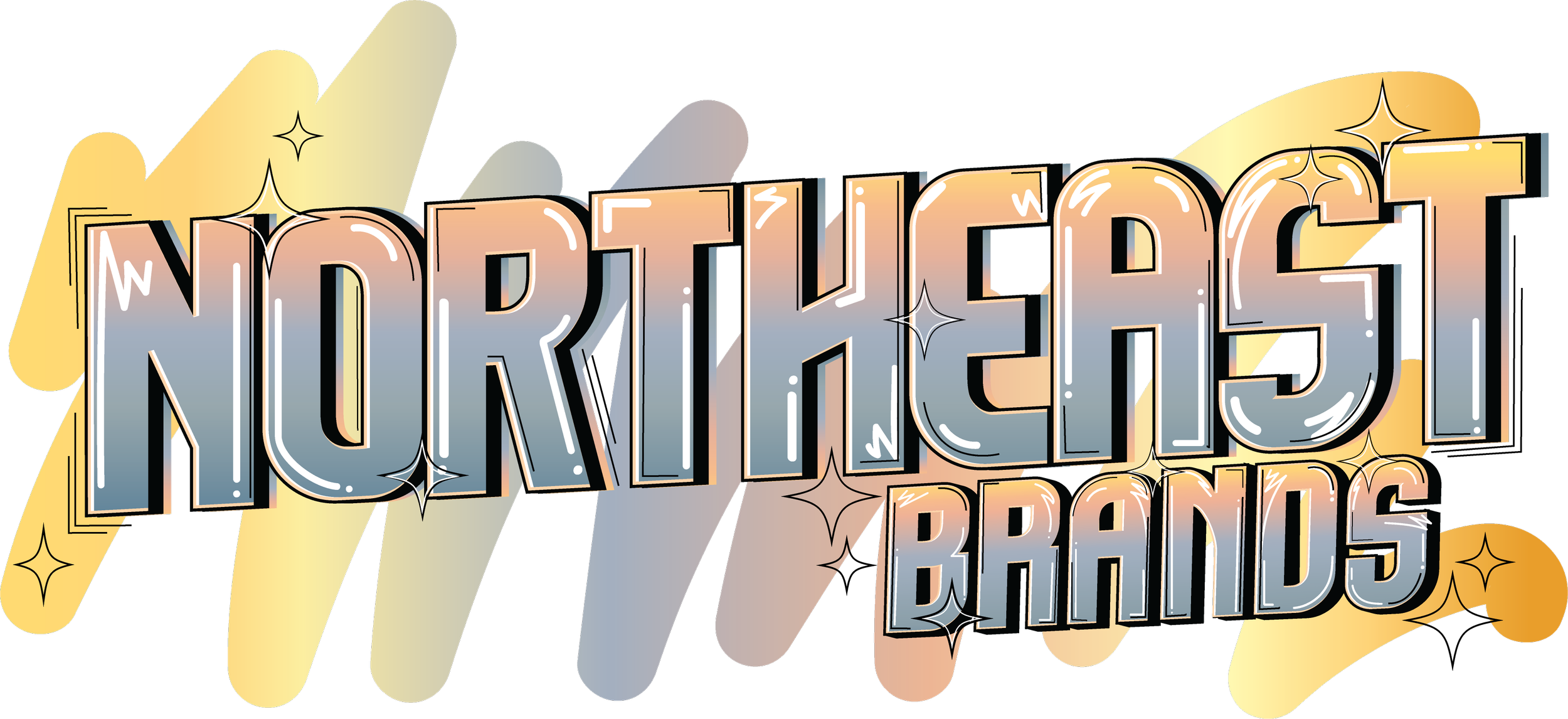 Stylized text spelling 'Nightclub Bash' with star sparkle effects and colorful background elements.