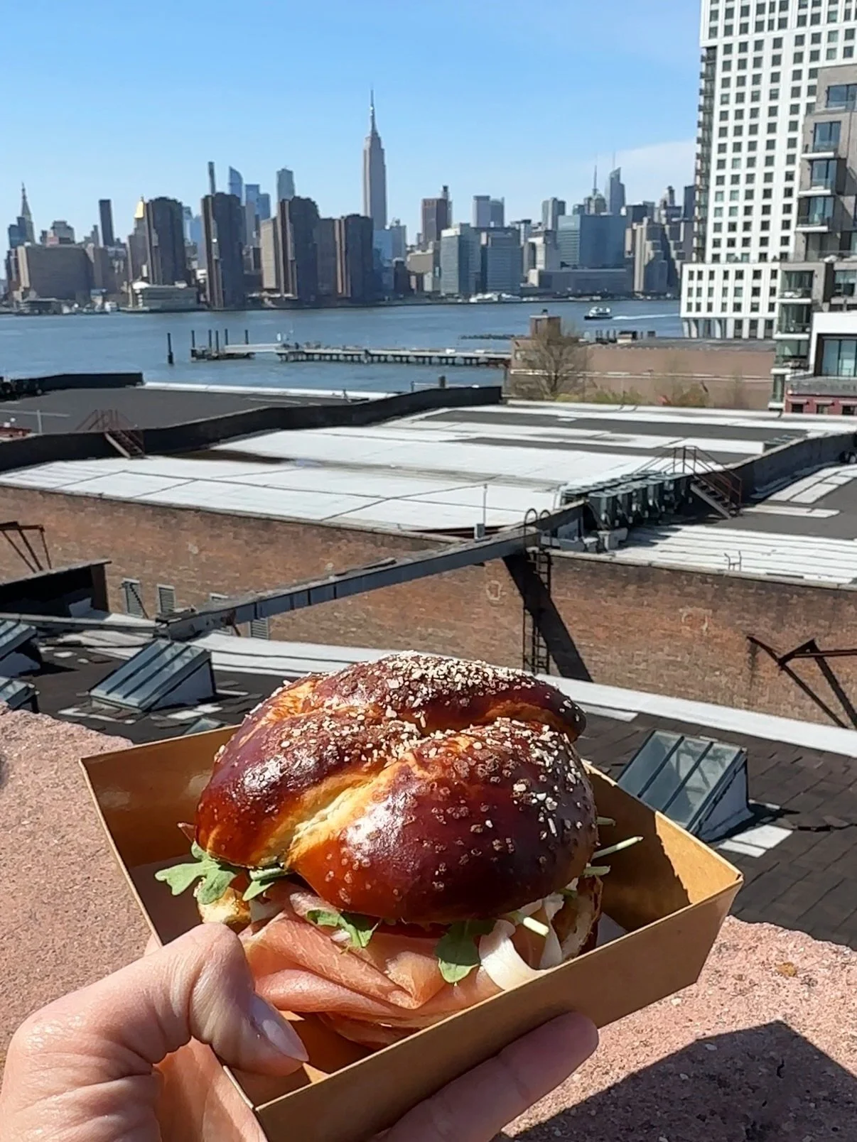 what a crazy sunday we had @greenpointers spring market! 

4am baking was worth all the smiles :)

our first ever pop-up sold out in just over 4 hours (!!)

thank you to everyone who came and tried our pretzel sandwiches! we&rsquo;re so grateful for 