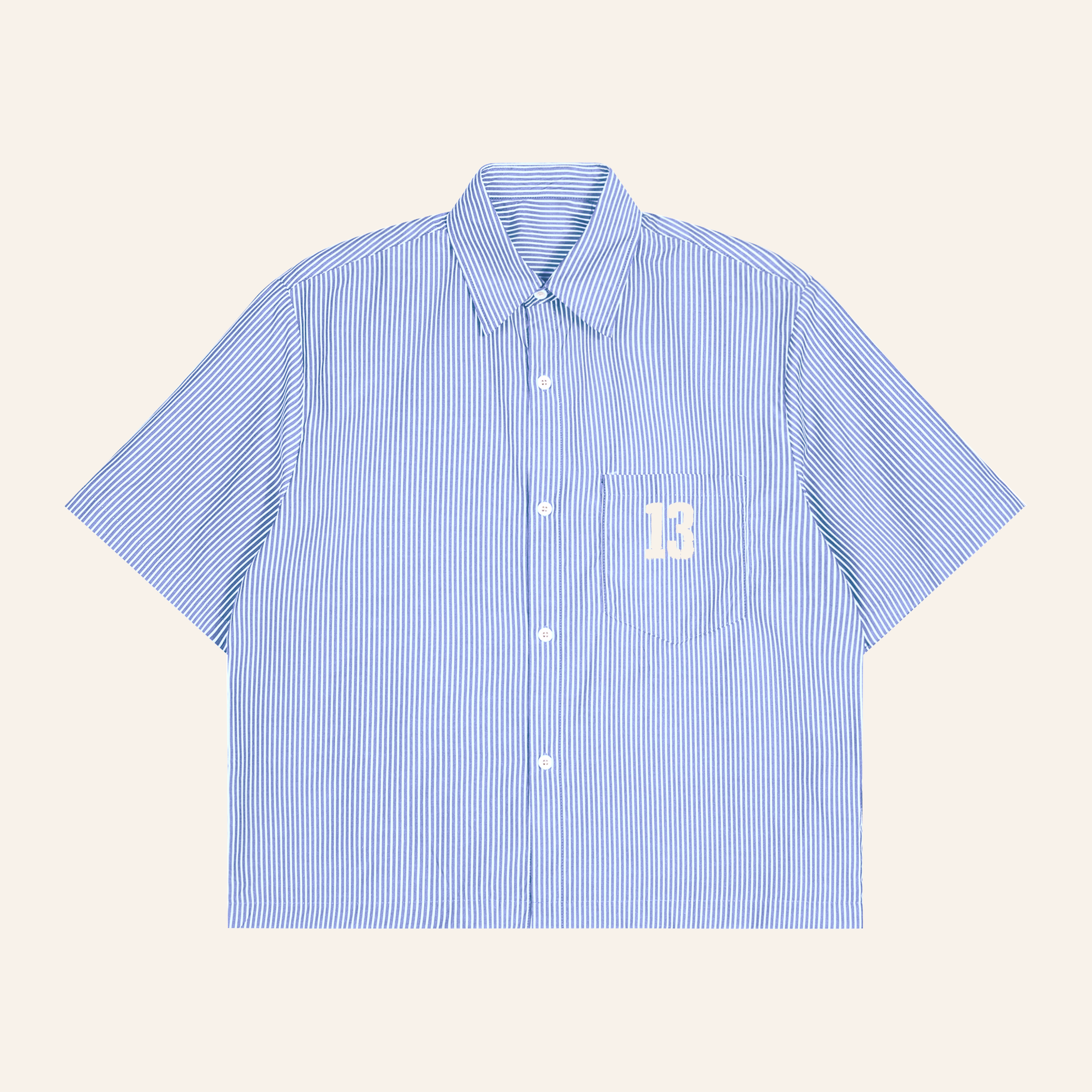 Striped Buttoned Tee