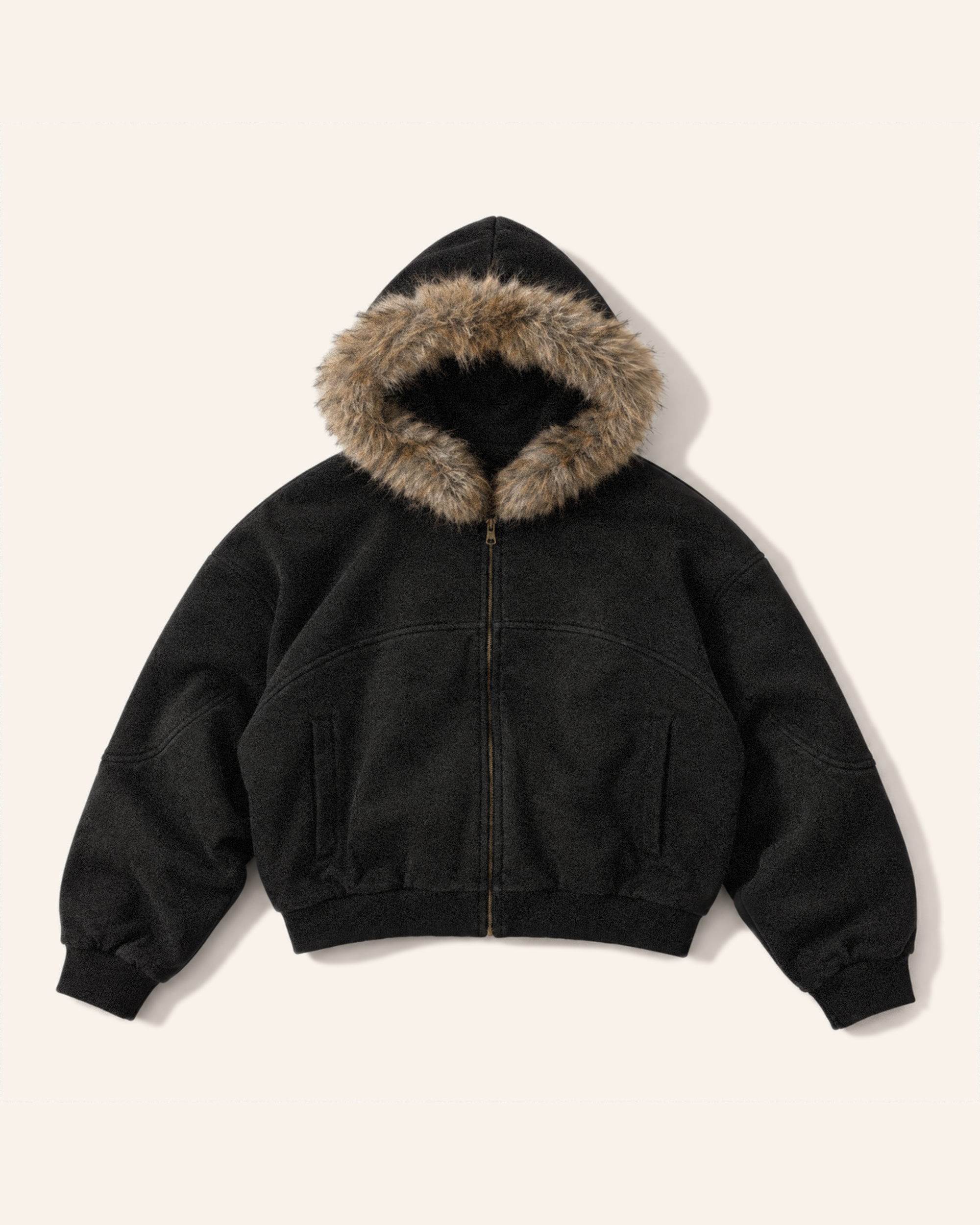 Fur Hooded Jacket
