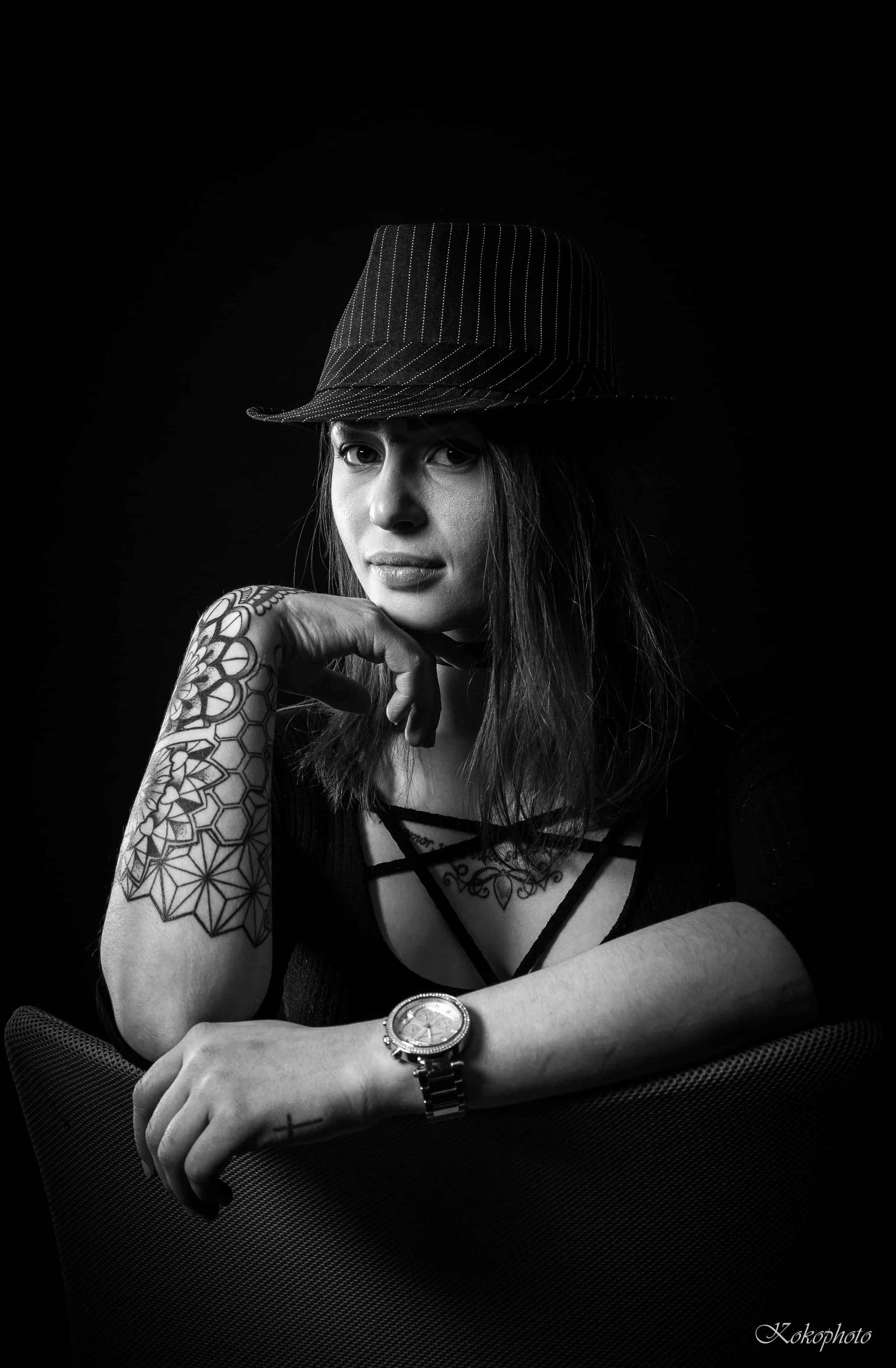 Portrait noir et blanc