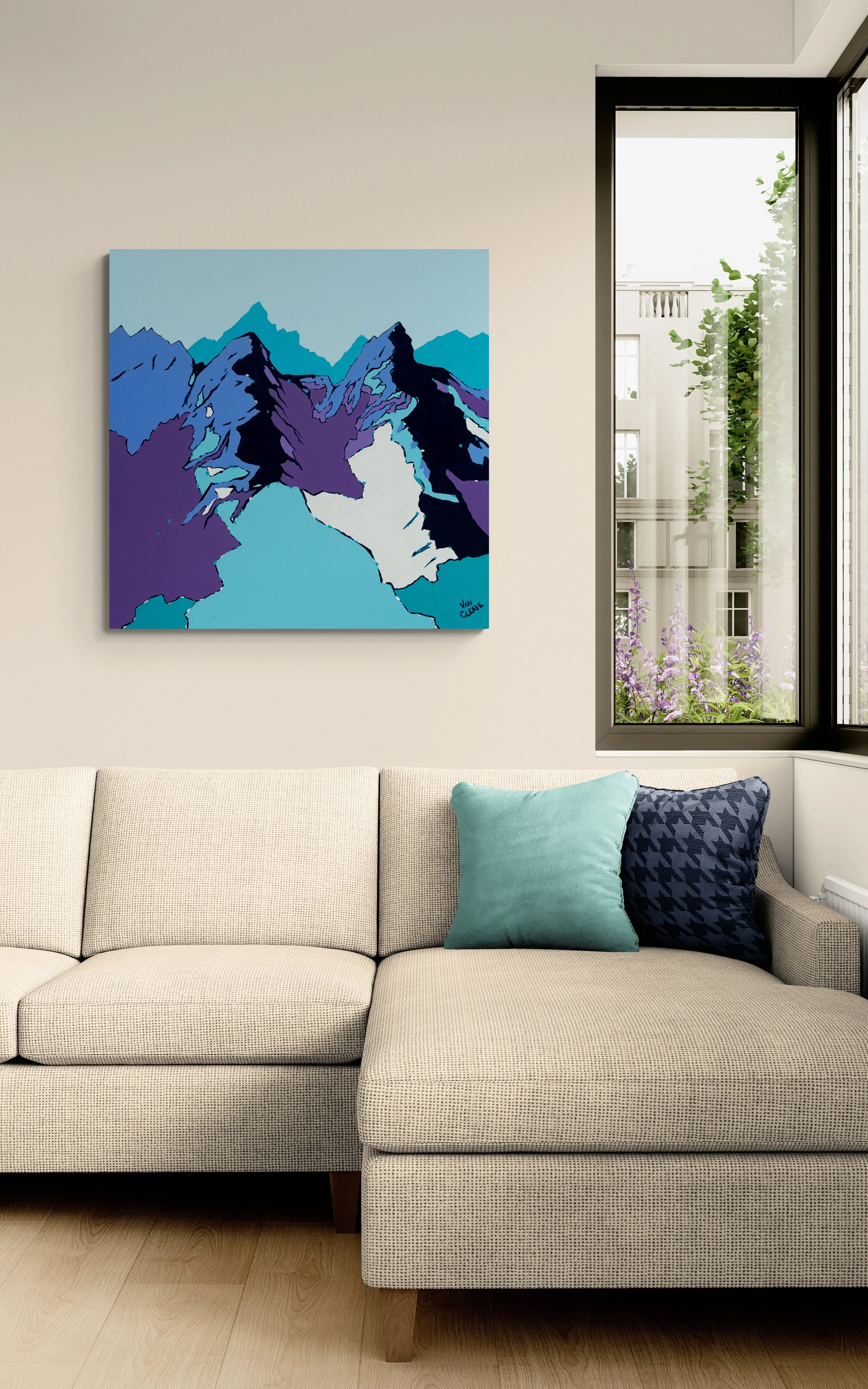 'Jagged Gore Peaks' | Original Painting | Chasing Winter Collection