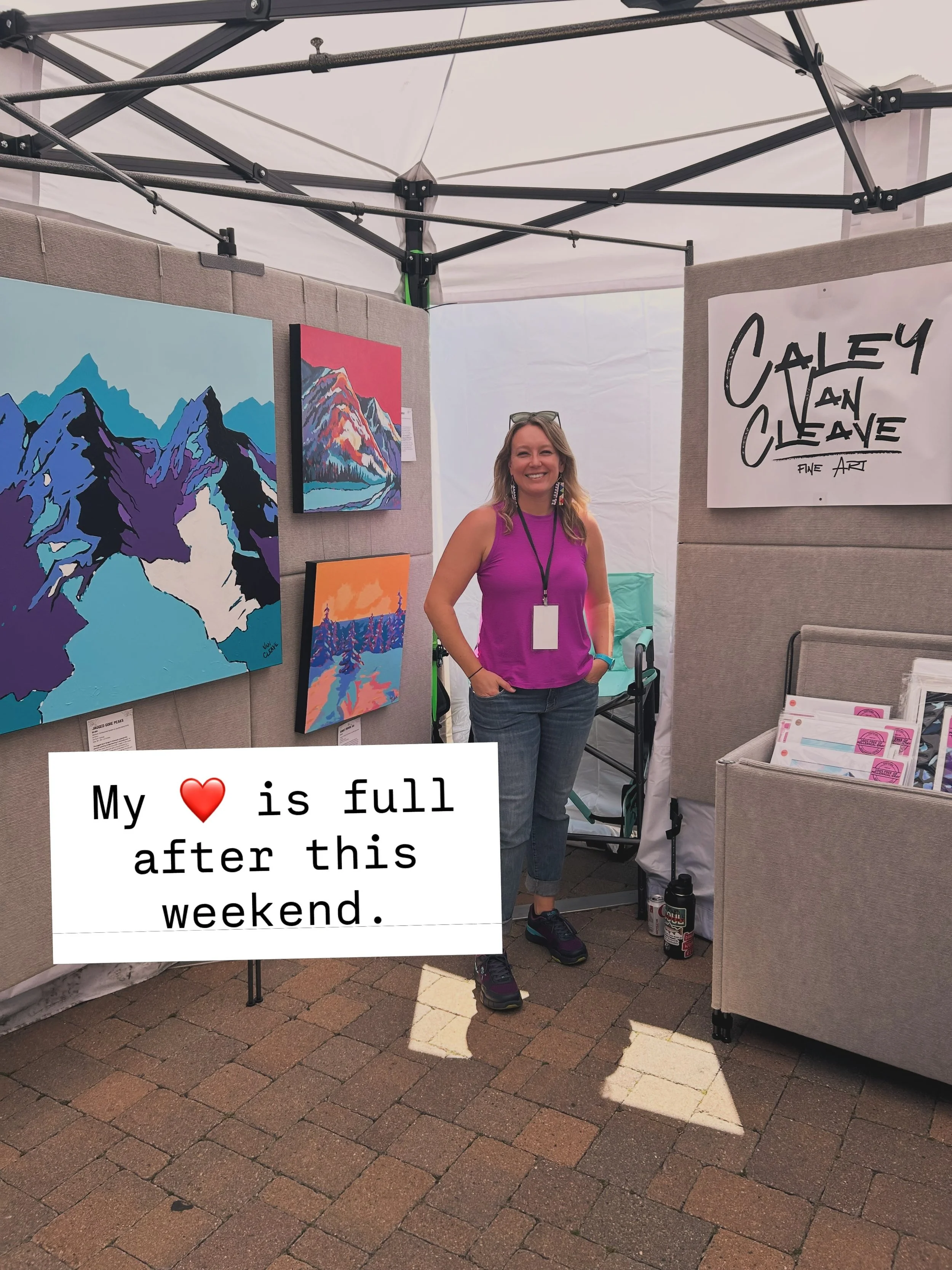 Thank you to all for a lovely weekend at Breckenridge Arts Festival. My heart is full. New collectors bringing home pieces. Some of my favorite collector stories from this weekend: Six little kids picked pieces to bring joy to their bedrooms ❤️. Newl