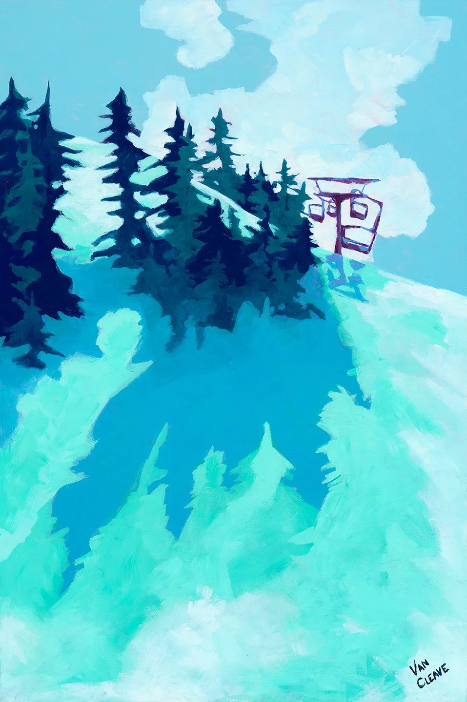 First Chair Vibes Painting Full View Caley Van Cleave