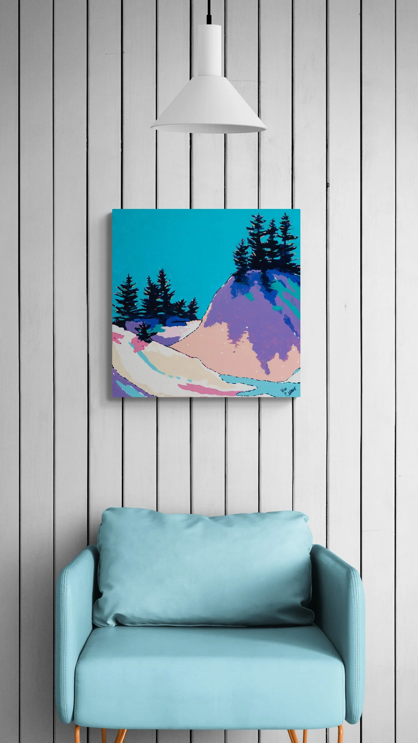 'Winter Hillside' | Original Painting | Chasing Winter Collection