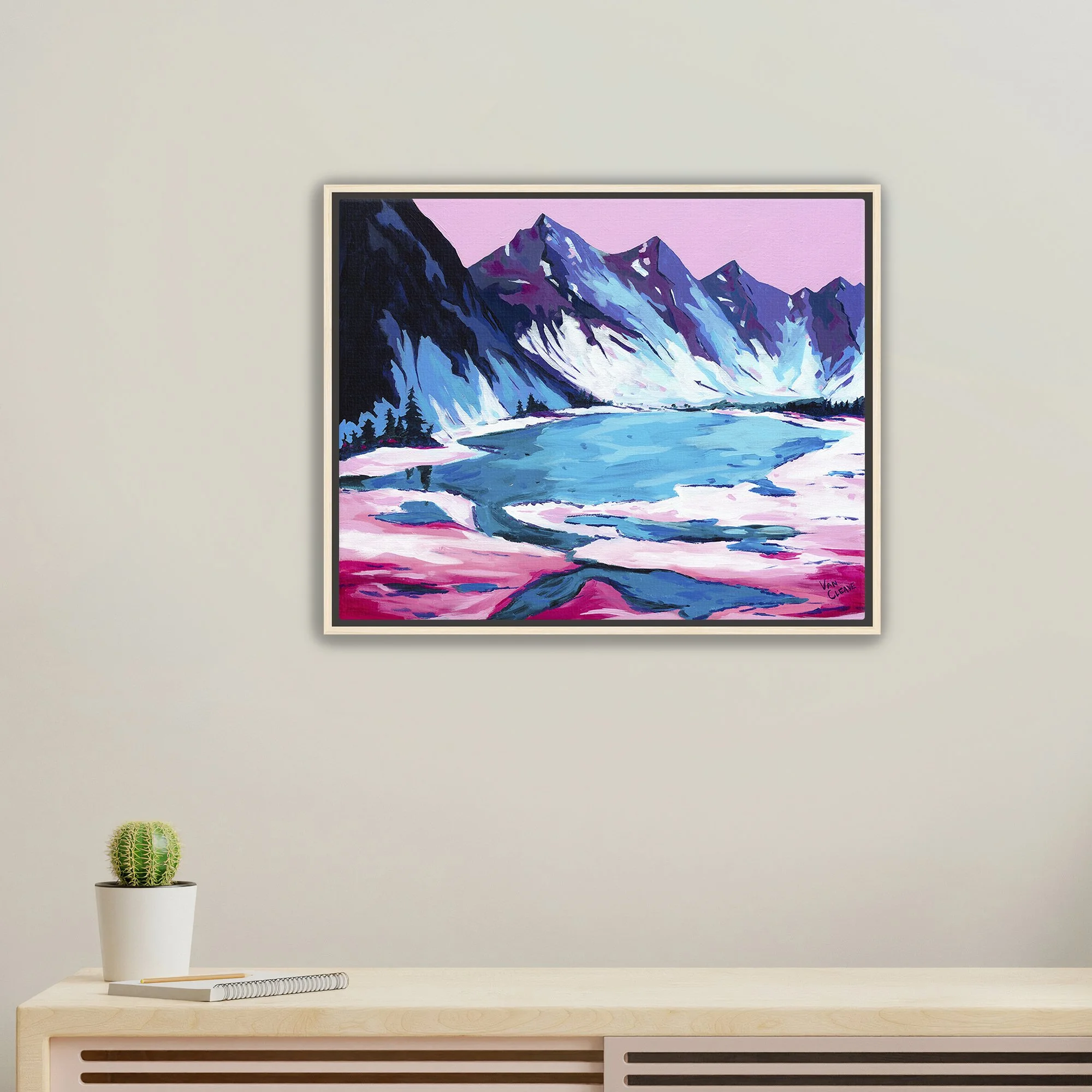'Winter Alpine Lake' | Canvas Art Print | Chasing Winter Collection