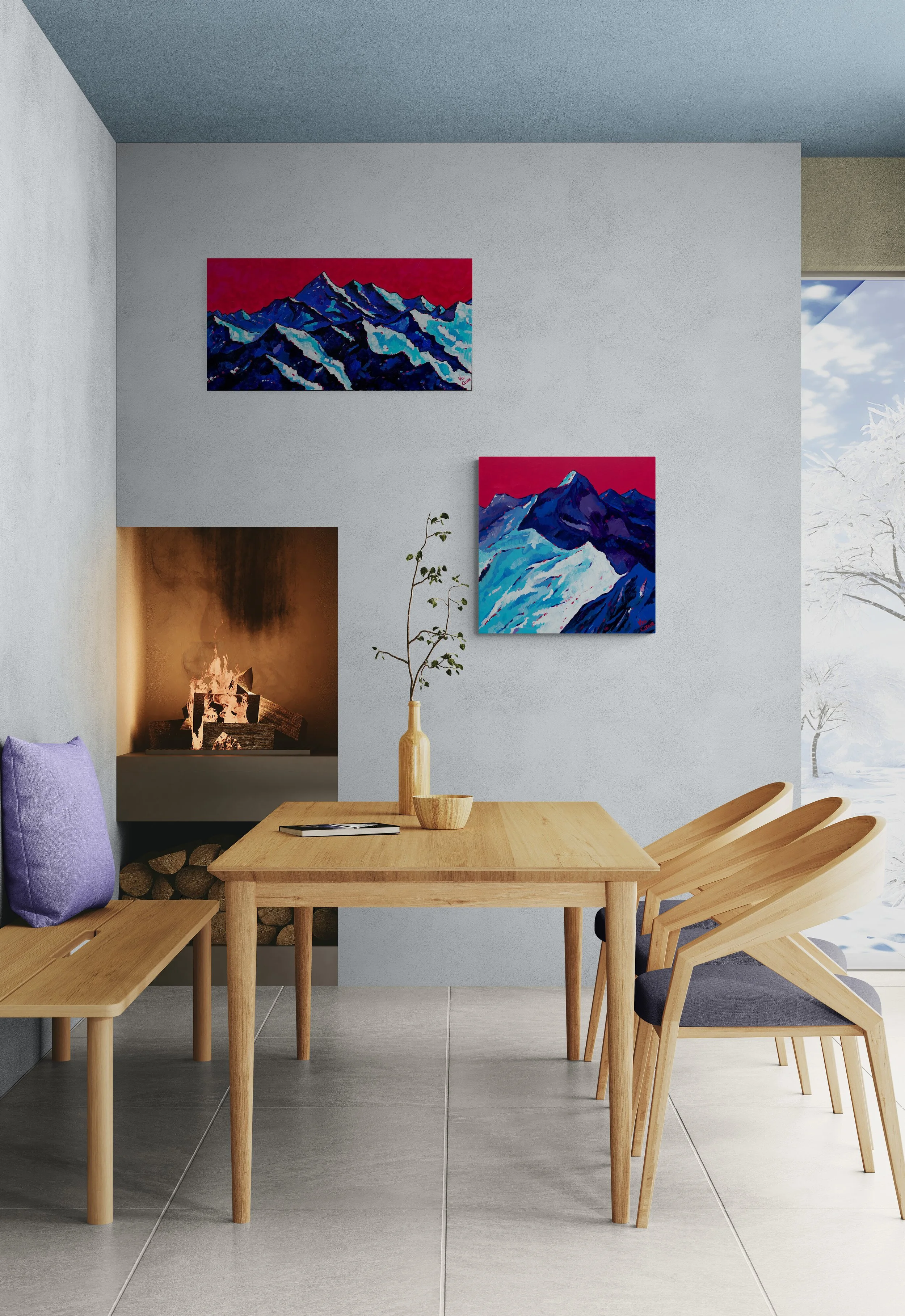 'Nepali Giants' | Original Painting | Chasing Winter Collection