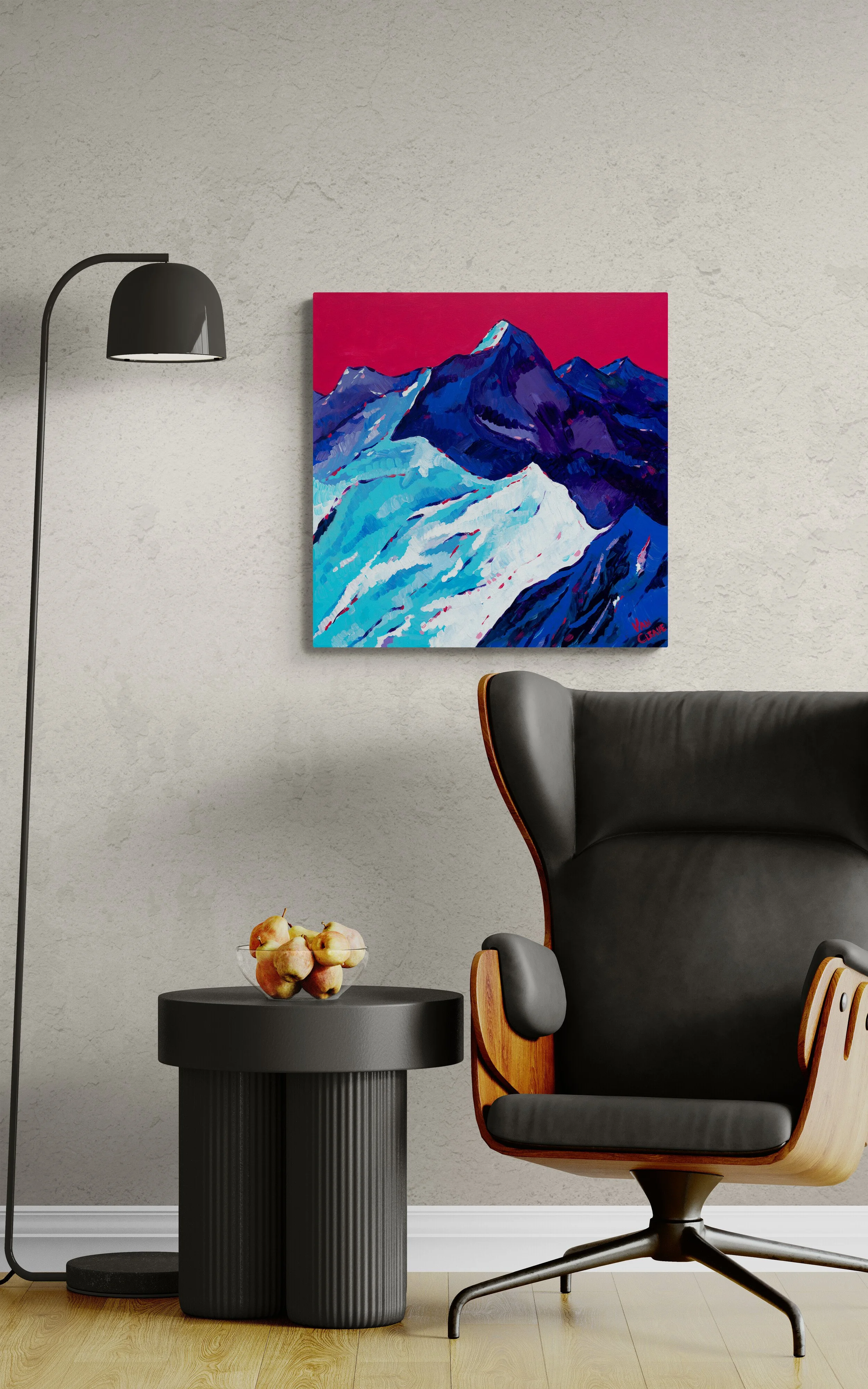 'Annapurna Range in Snow' | Original Painting | Chasing Winter Collection