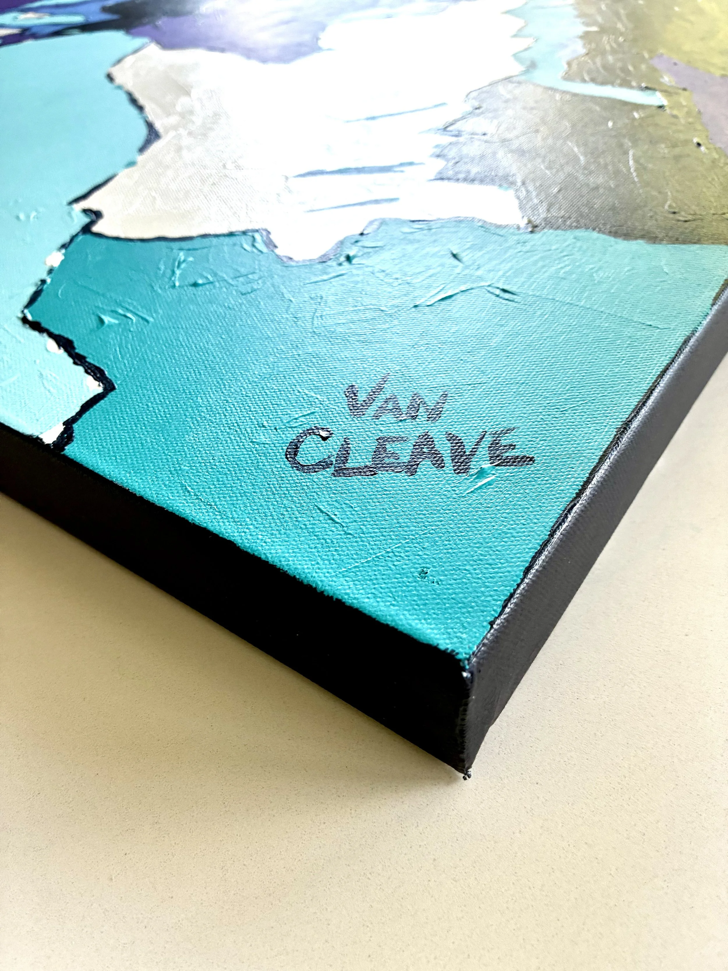 Jagged Gore Peaks Painting Right Corner Angle Caley Van Cleave