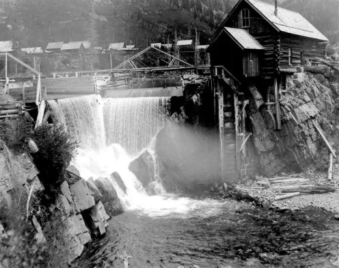 The Crystal Mill in operation 1890s