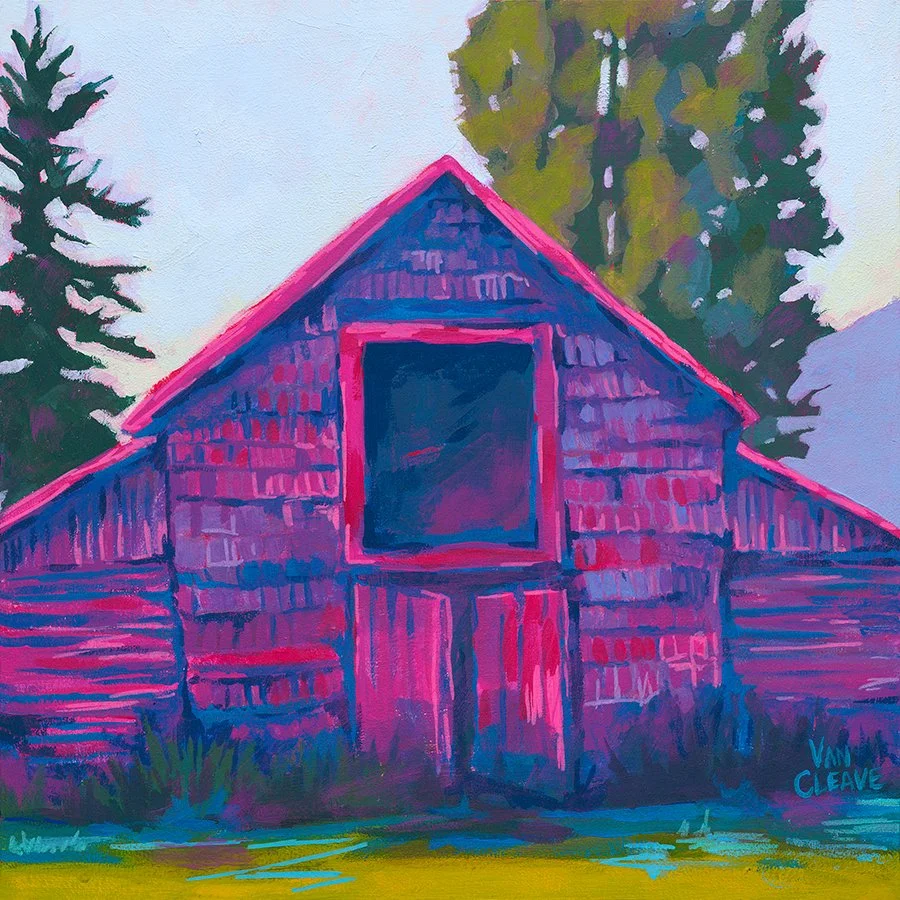 'Glow On The Old Barn' | Original Painting | Still Standing Collection