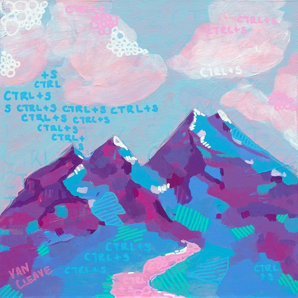 Mountain Memories Painting Full View Caley Van Cleave