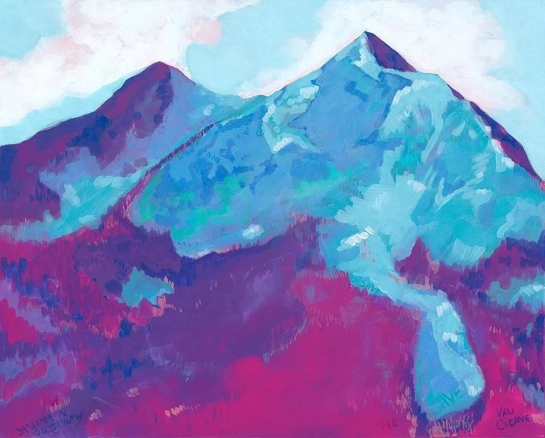 Peak One of Tenmile Range Painting Full View Caley Van Cleave