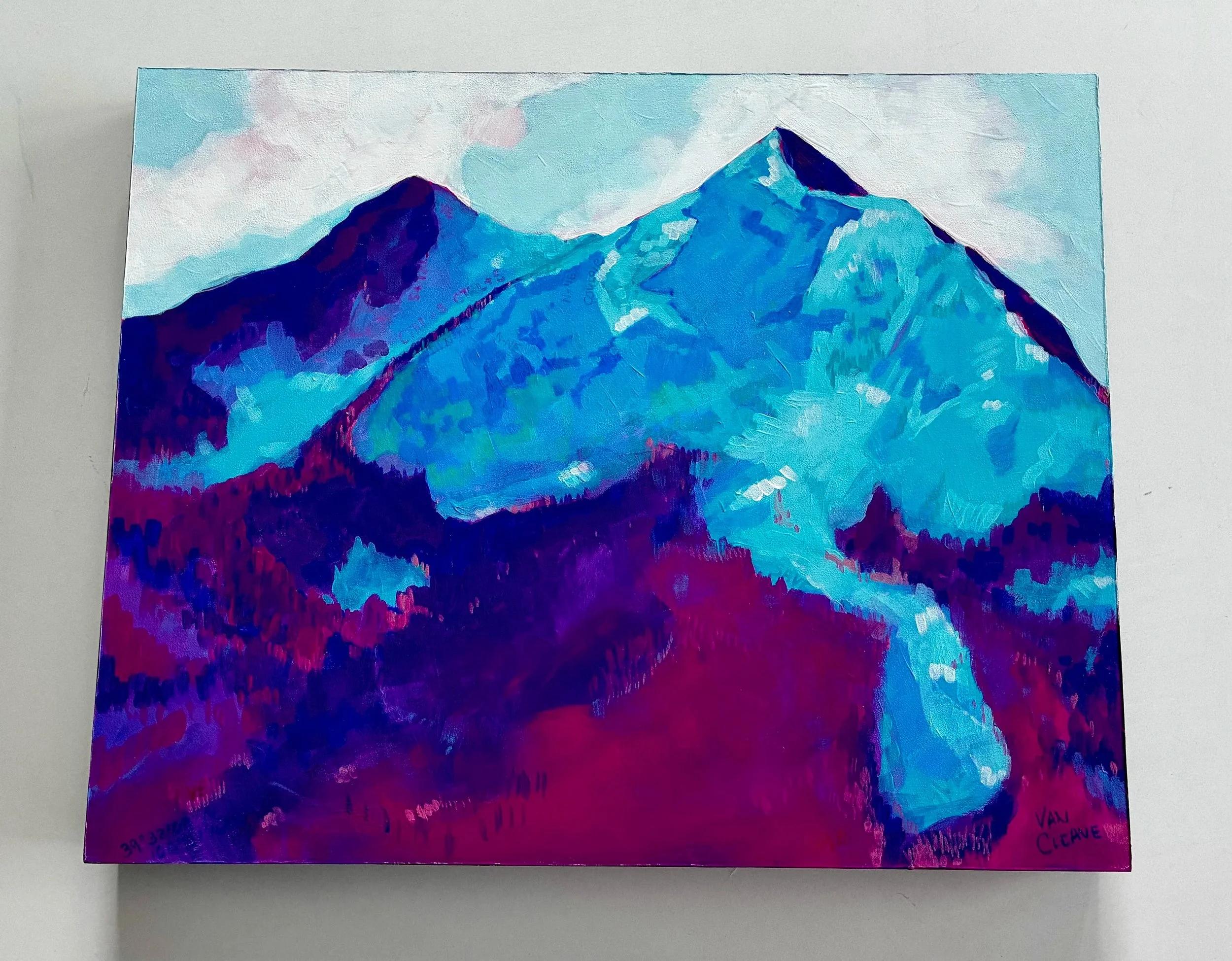 'Peak One of Tenmile Range' | Original Painting | Chasing Winter Collection