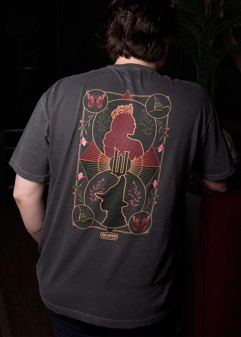 WICKED FOR GOOD T-Shirt in Dark Grey - Back