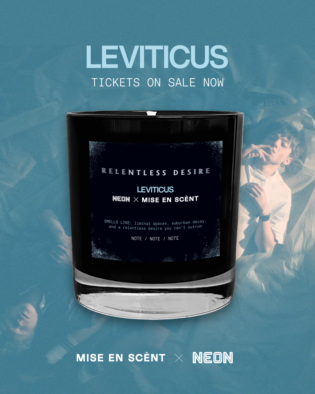 Instagram post for the LEVITICUS film release and candle collaboration