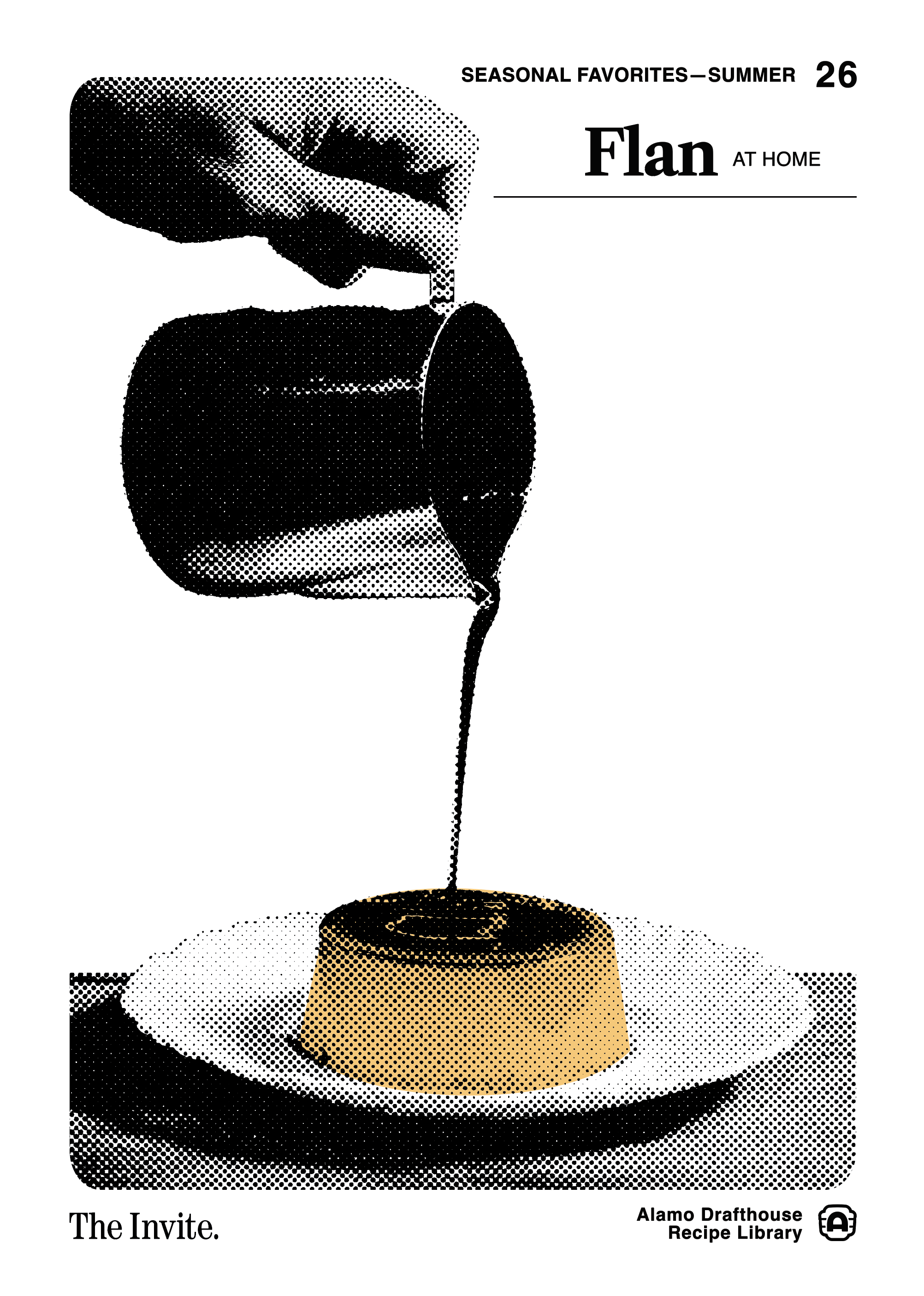 Recipe Card for THE INVITE in collaboration with  A24 (Front)