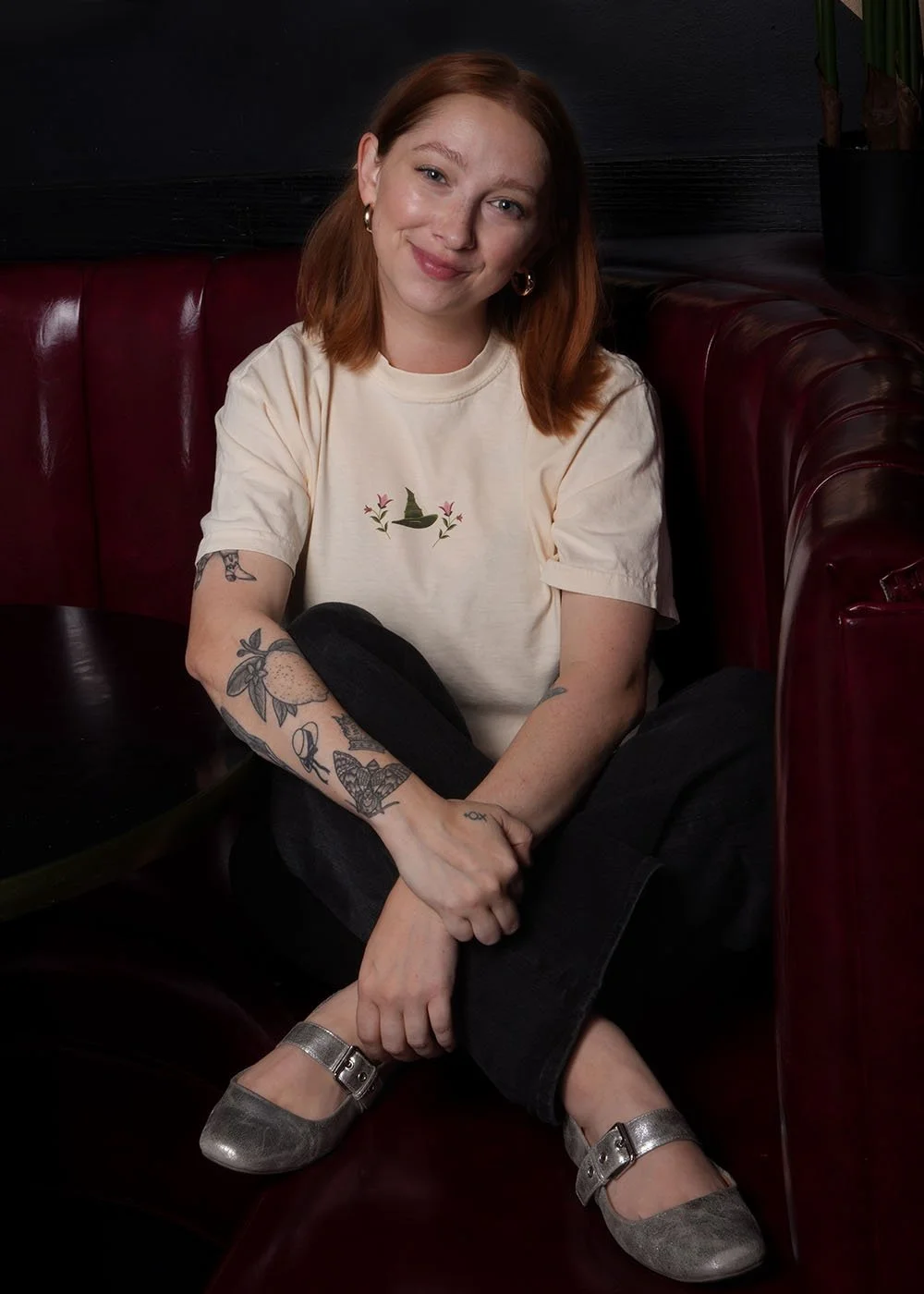 WICKED FOR GOOD T-Shirt in Cream - Front