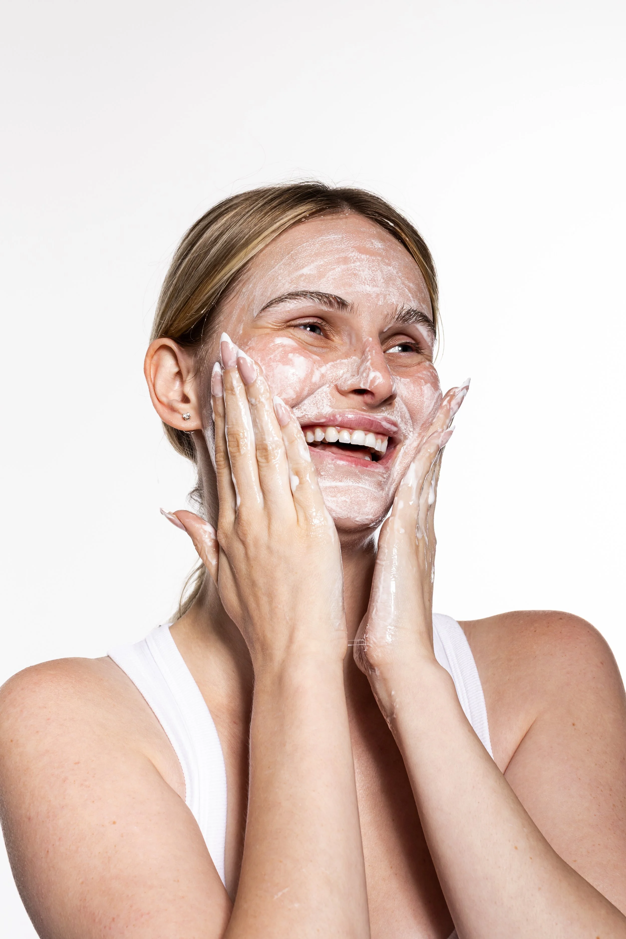 Commercial skincare photography in Toronto for beauty brands, featuring clean, editorial product visuals.