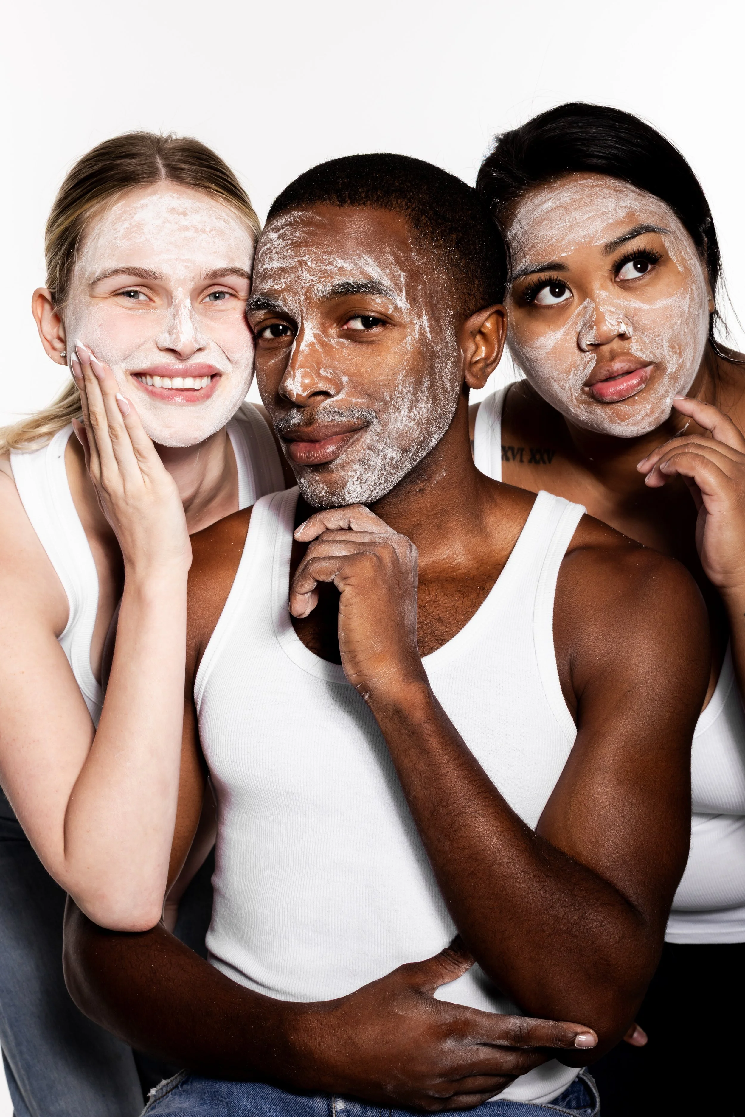 Skincare branding photoshoot in Toronto featuring product photography styled in a modern, editorial campaign setting.