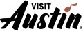 Visit Austin logo with stylized text.