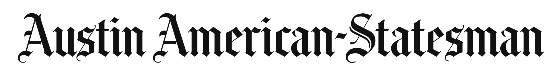 Text reading 'Austin American-Statesman' in blackletter font.