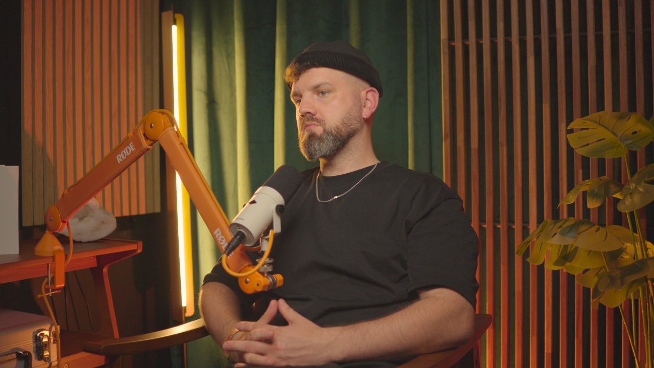 James Mayer in the Life Is Sound Podcast Studio