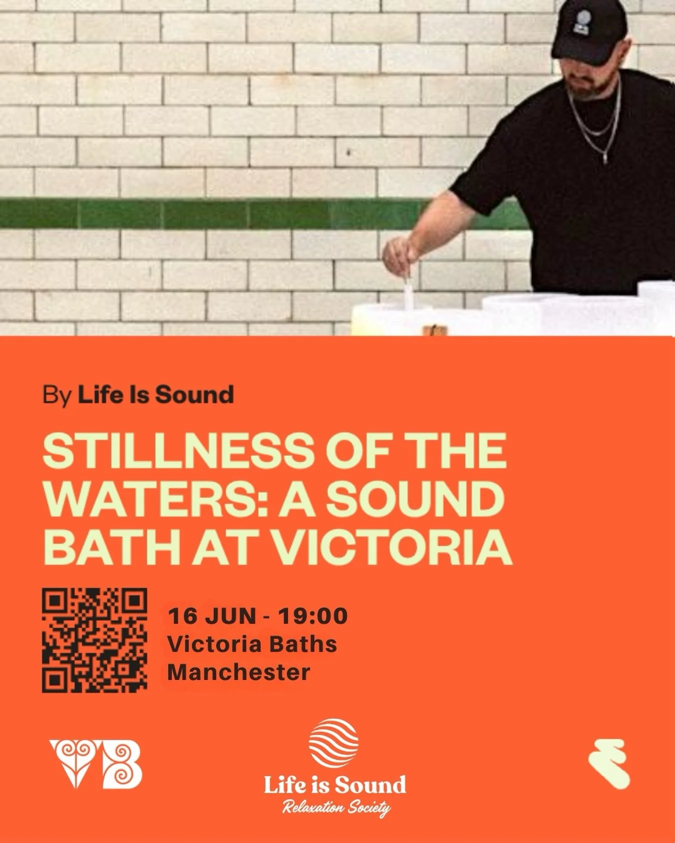 In just over a week we return to @victoriabaths for an evening of singing bowls, handpan and more to help you drop into some deep relaxation.

You bring a mat, we do the rest ☺️✨

If you would like to join us hit the link in my bio or comments &ldquo