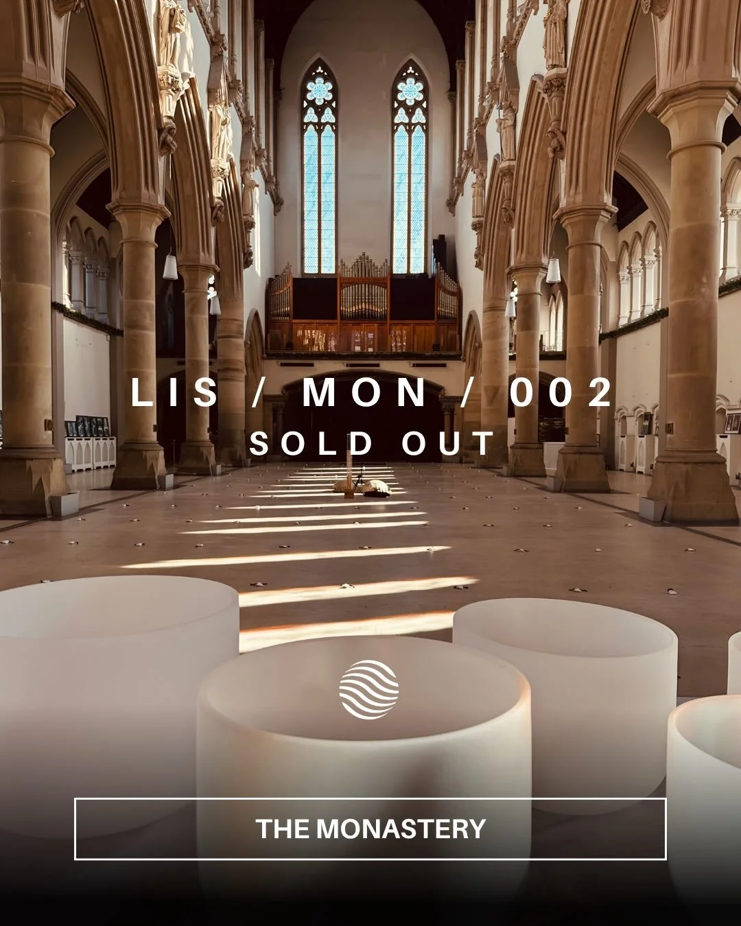 Another pinch myself moment. 🙏🏼

Tomorrow, 170 of us gather at @themonasterymcr for a sold out Life Is Sound session.

170 people choosing to switch off for a while. To slow down. To relax. To be still.

There&rsquo;s something really powerful abou
