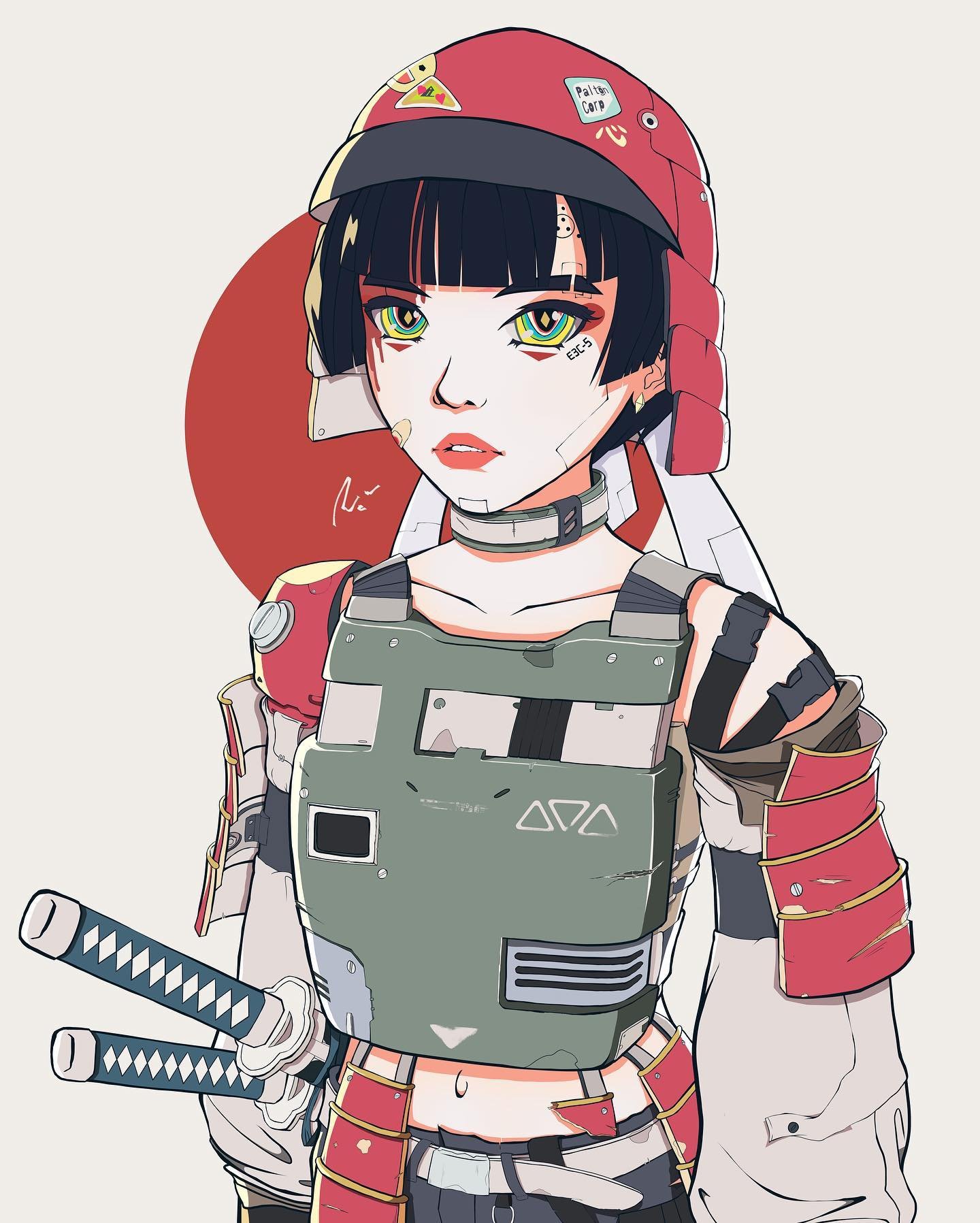 cyberpunk samurai || #cyberpunk #art