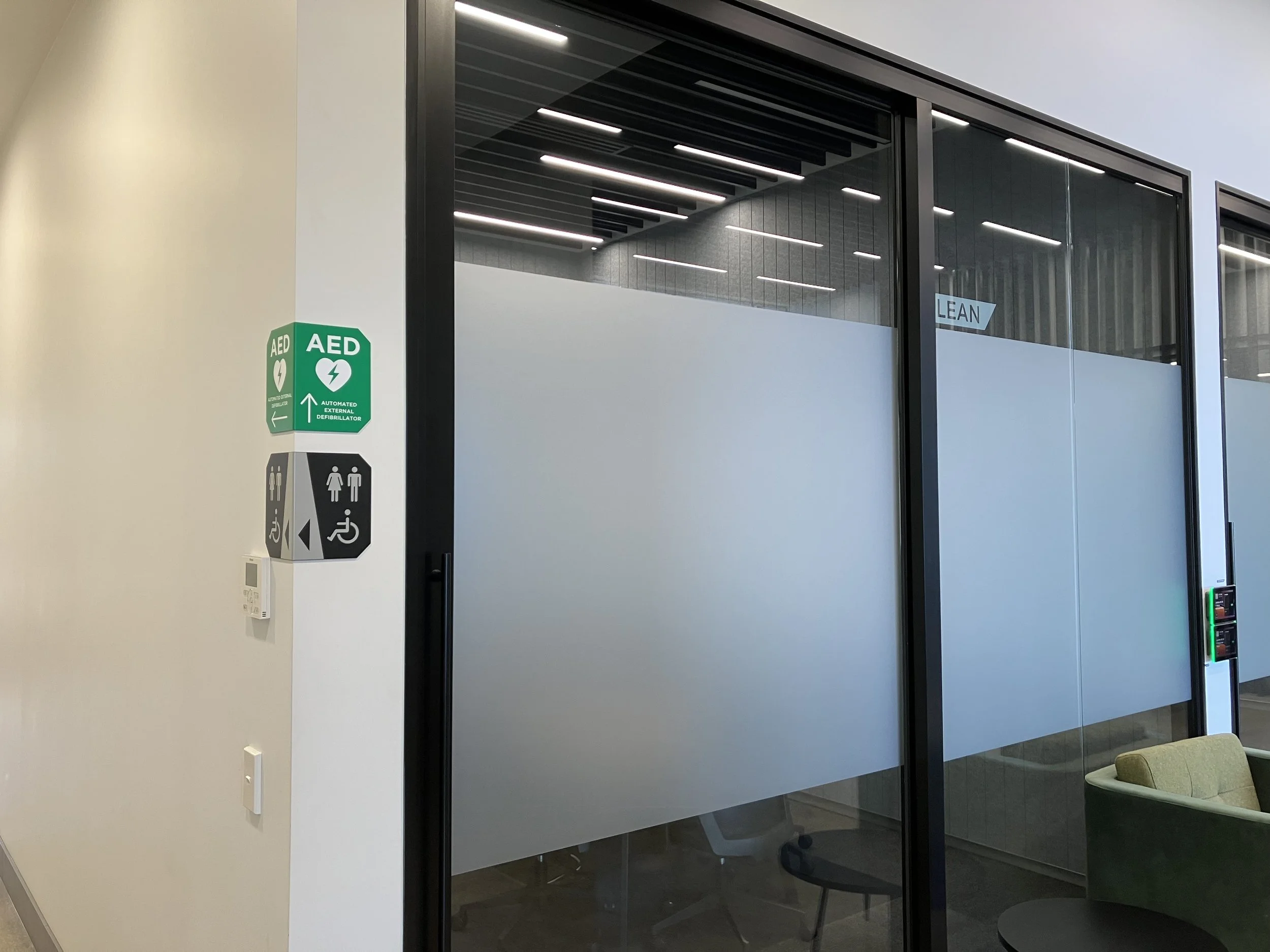 WYMA internal windows and wayfinding