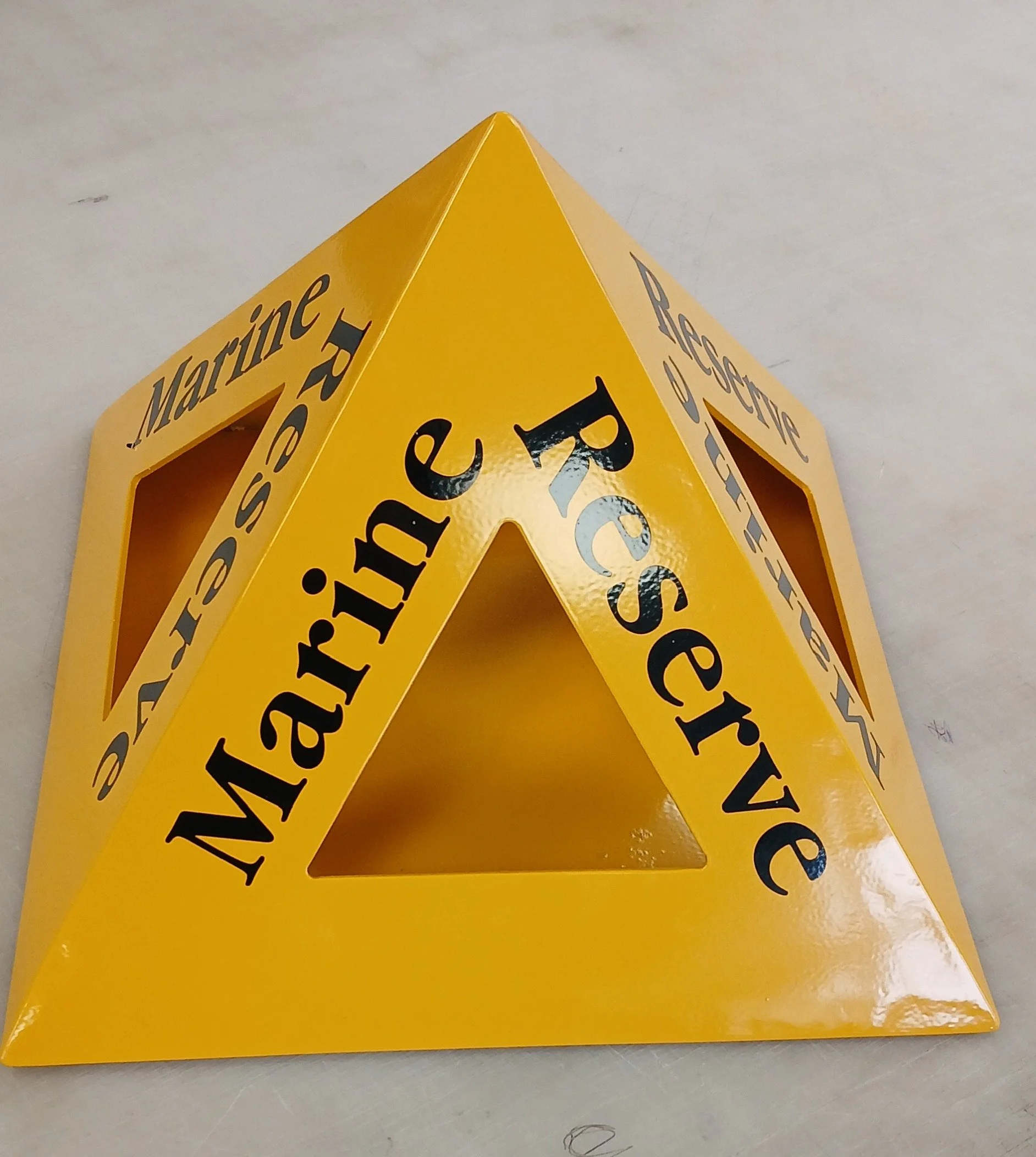 DOC Marine Reserve marker